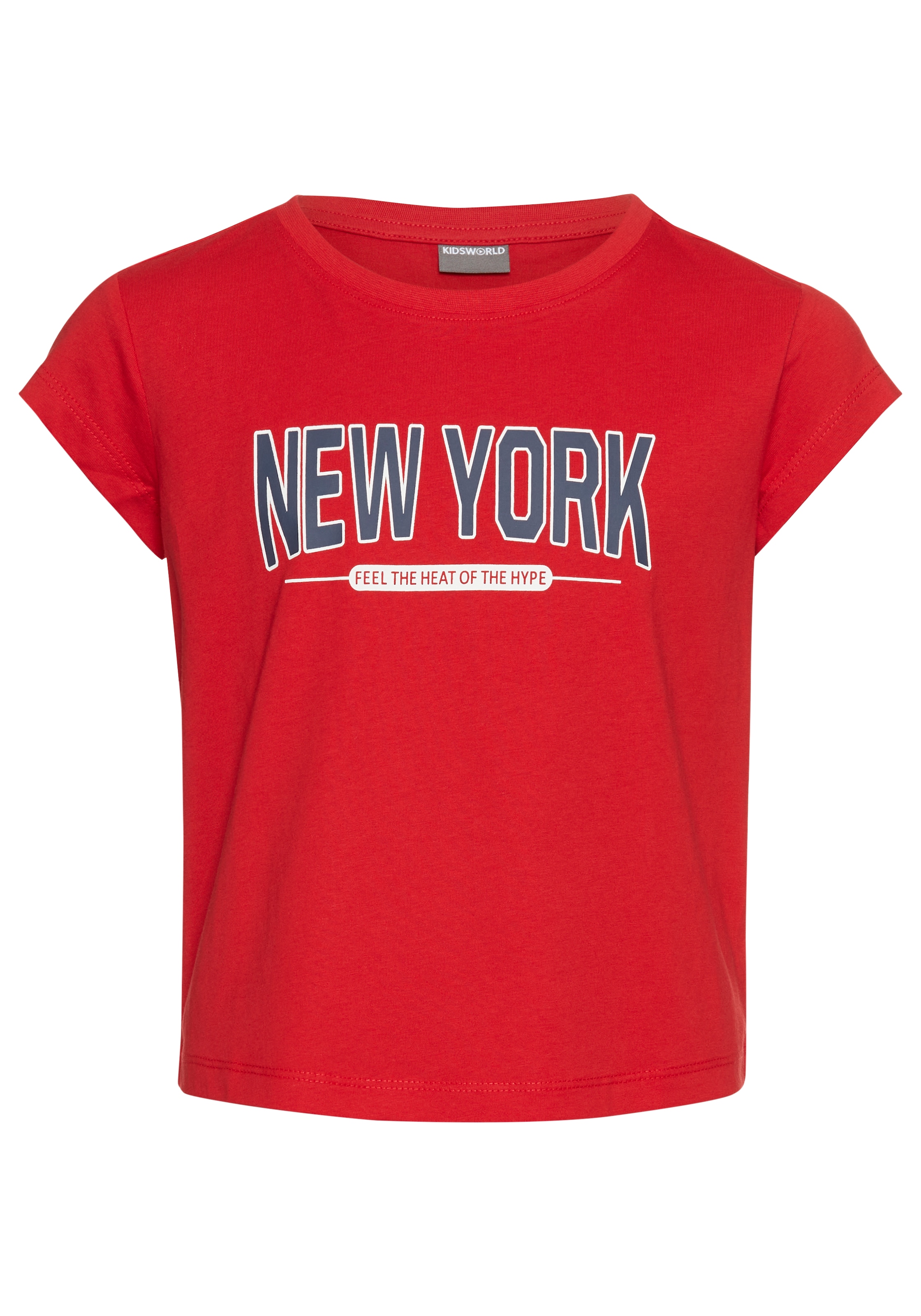 KIDSWORLD T-Shirt »New York - Print«, Kurzarm, gerade Passform, mit stylischem Druck