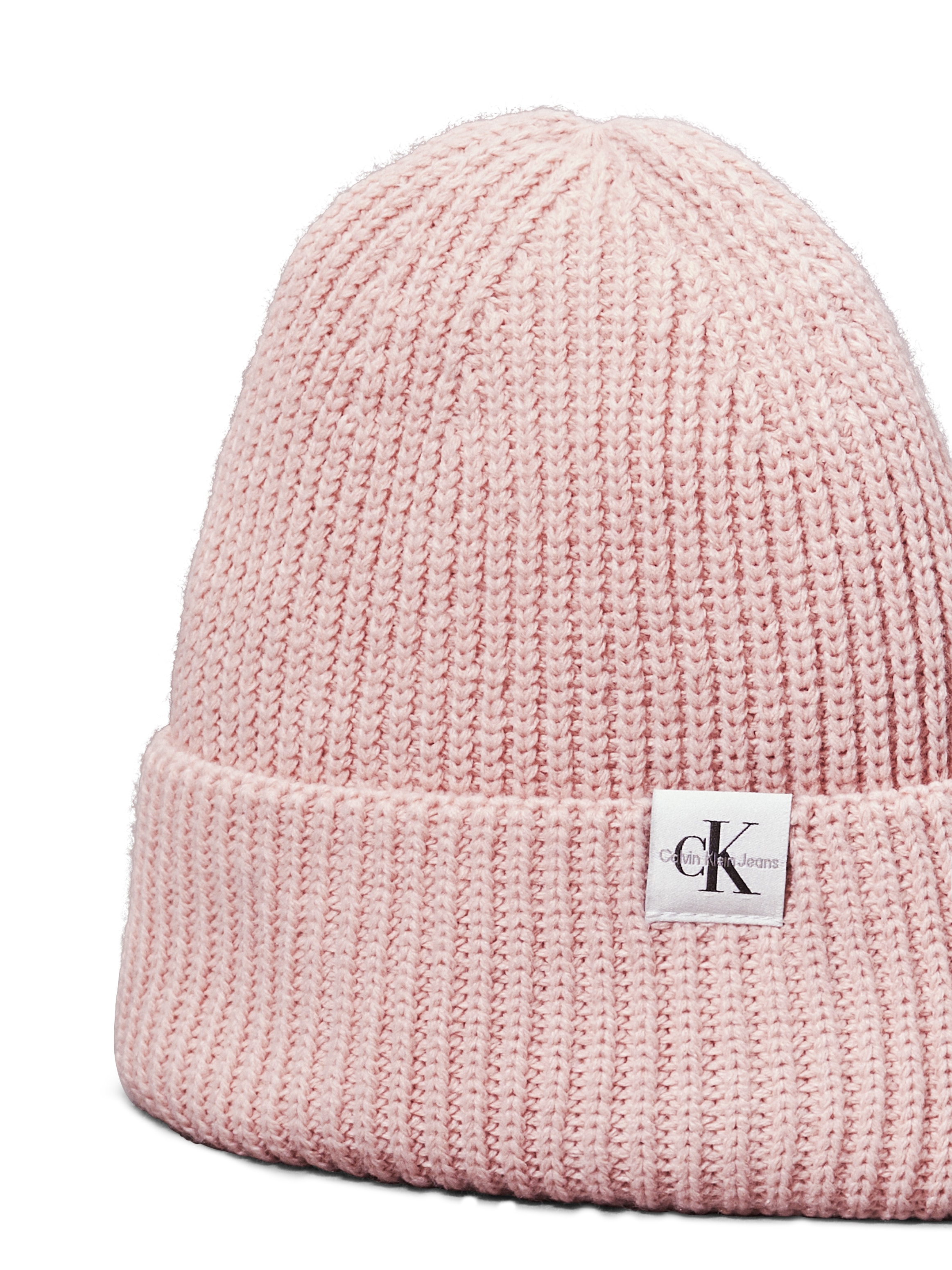 Calvin Klein Jeans Beanie »Monogram Rib Beanie«, mit Logopatch