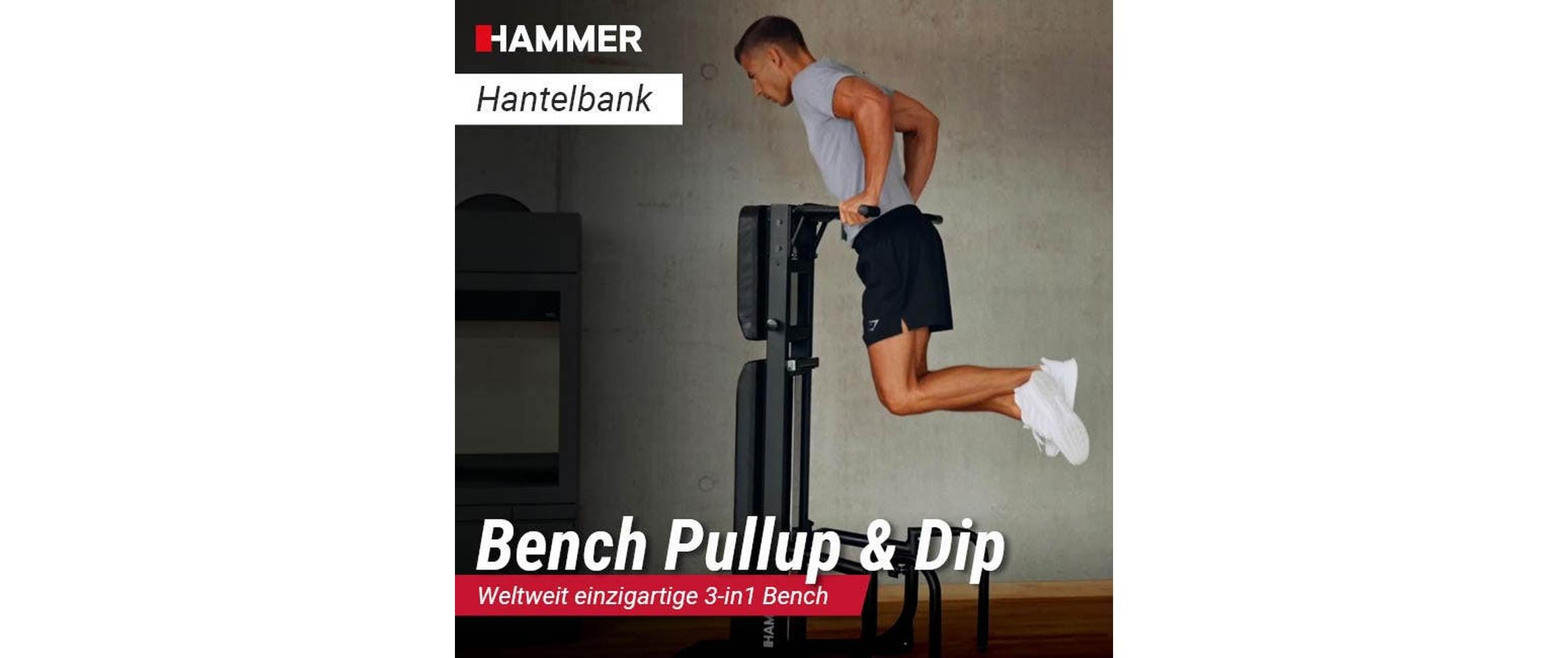 Hammer Hantelbank »Pullup & Dip«