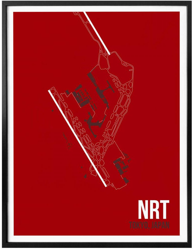 St.), Poster Poster, kaufen Wandposter jetzt Bild, »Wandbild Grundriss NRT Wandbild, Tokyo«, (1 Grundriss, Wall-Art