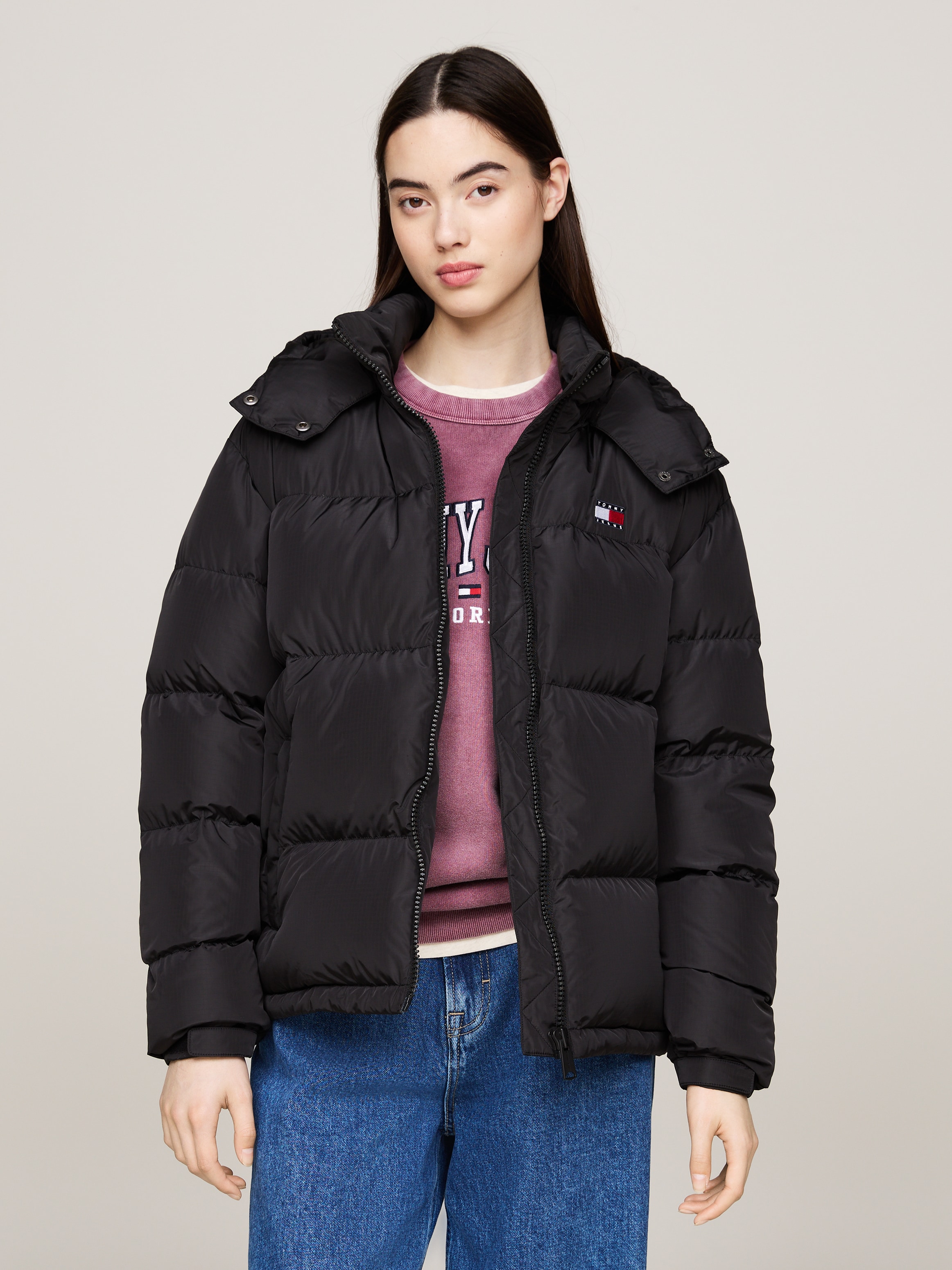 Steppjacke »TJW ALASKA PUFFER EXT«, mit Kapuze, mit Logostickereien