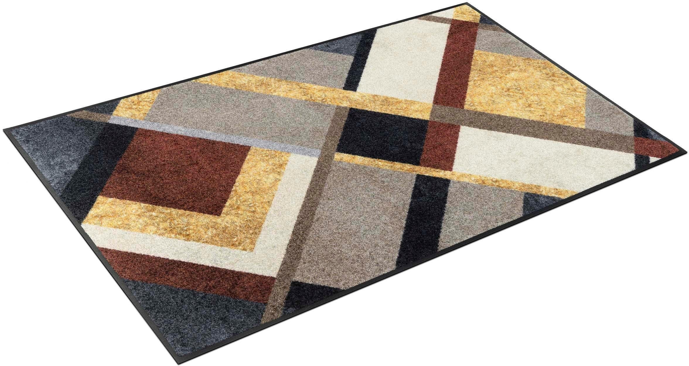 Image of wash+dry by Kleen-Tex Teppich »Art Deco«, rechteckig, 7 mm Höhe, rutschhemmend, waschbar, Wohnzimmer bei Ackermann Versand Schweiz