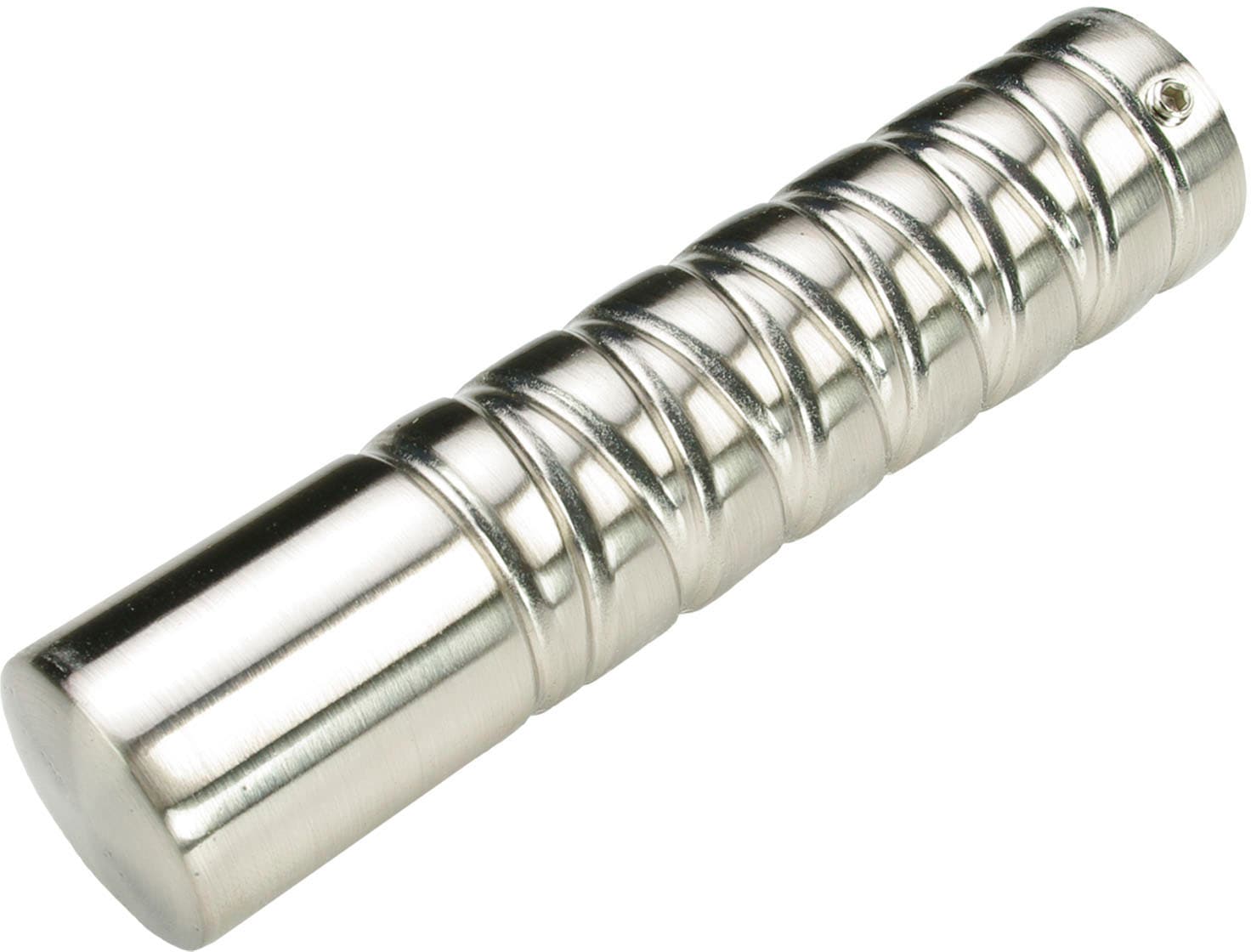 Image of Liedeco Gardinenstangen-Endstück "Endstück, Endknopf edelstahl-optik "France" Rennes - 2 Stück" Endstück, Endknopf Zylinder, 2 Stück