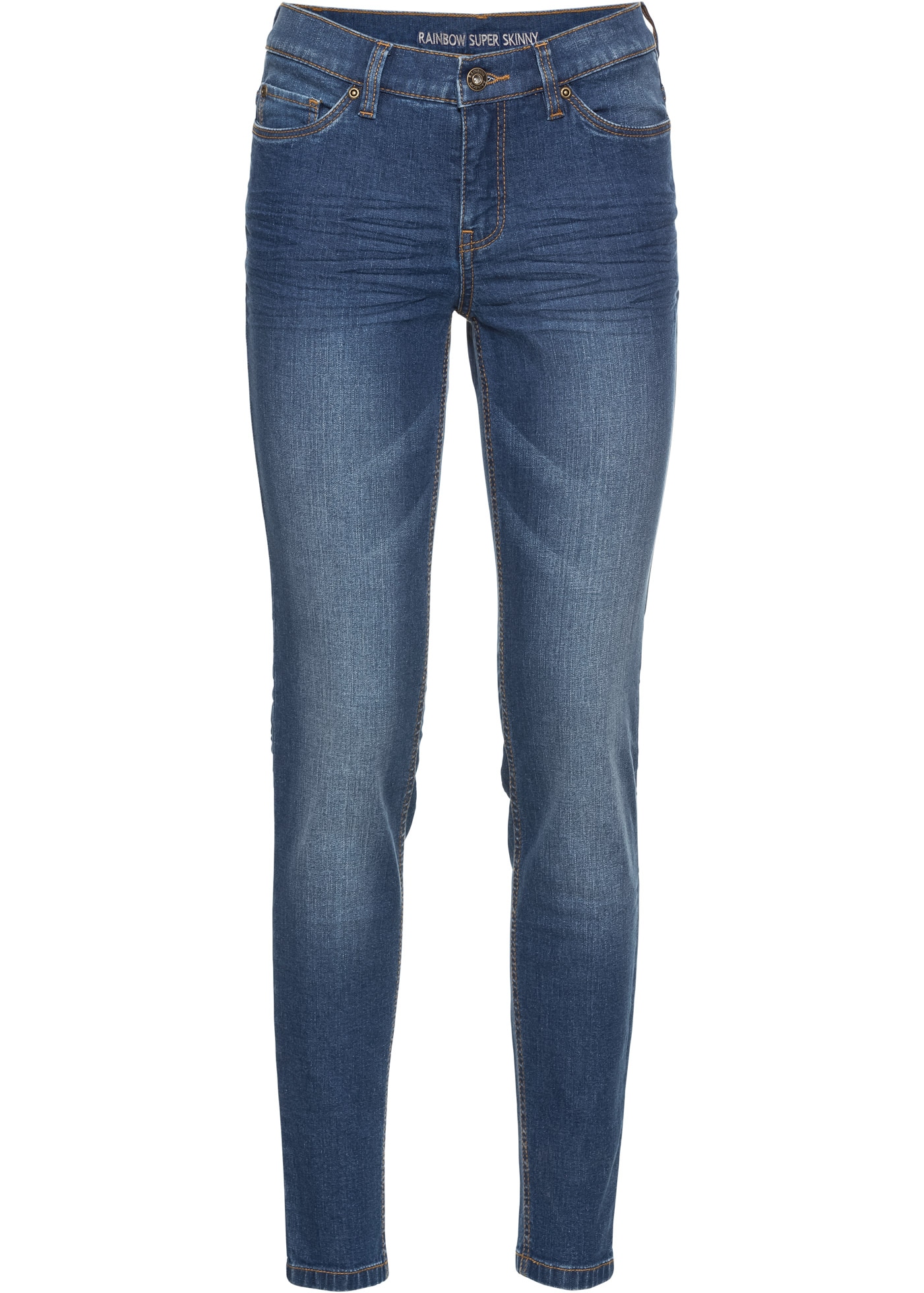 bonprix Jeans skinny Skinny-fit-Passform, verkürztes 7/8-Bein, mit Five-Pocket-Style