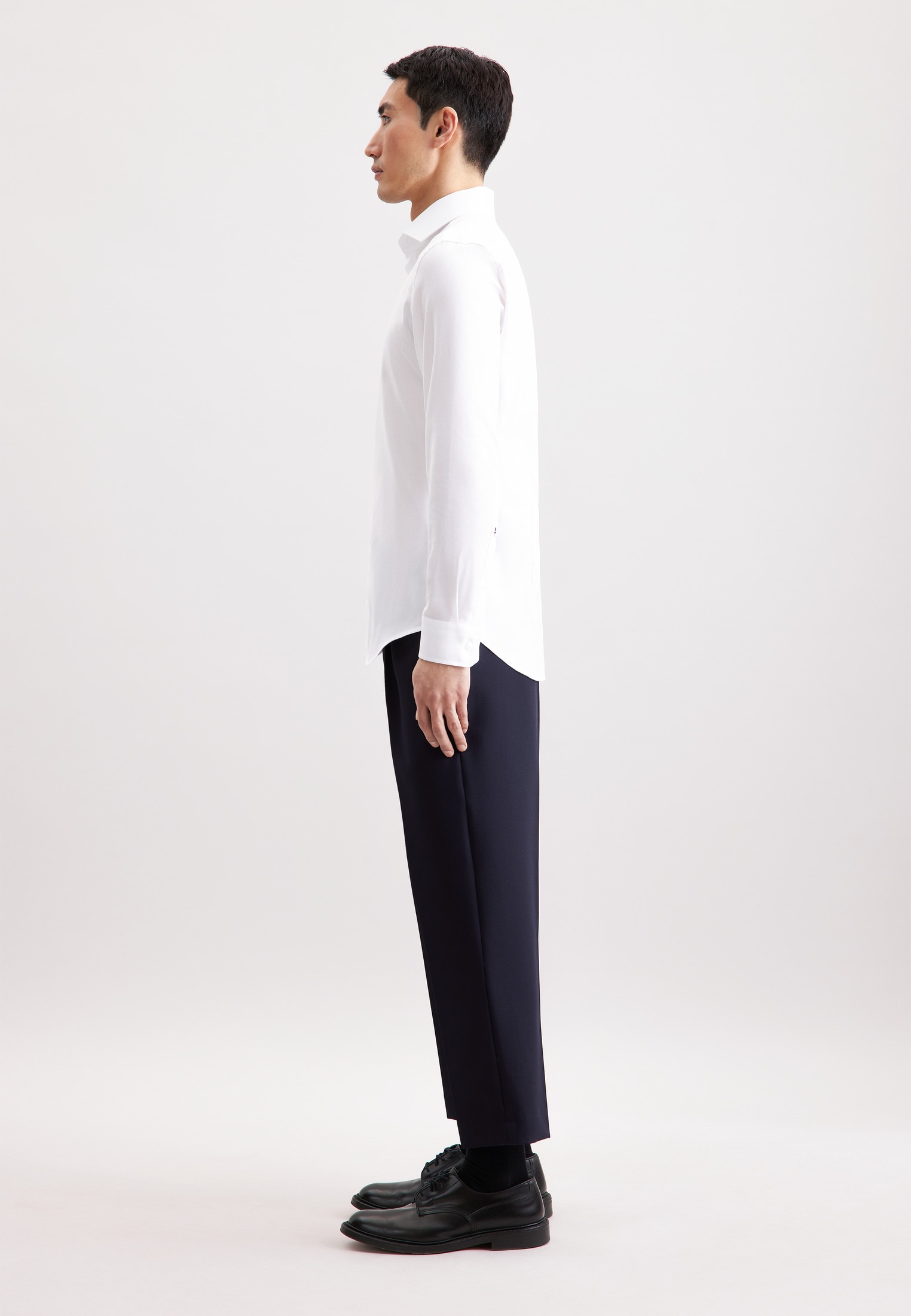 seidensticker Businesshemd »Schwarze Rose« Slim 1/1 Covered-Button-Down-Kragen Struktur