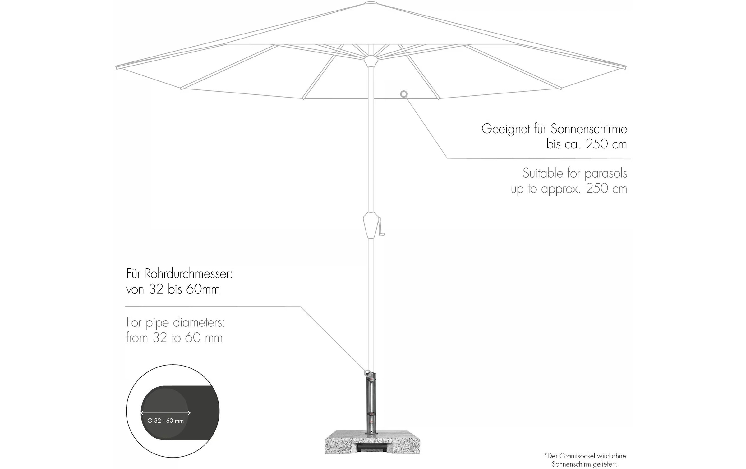 doppler® Porte-parapluie »Beschwerer Active Trolley«