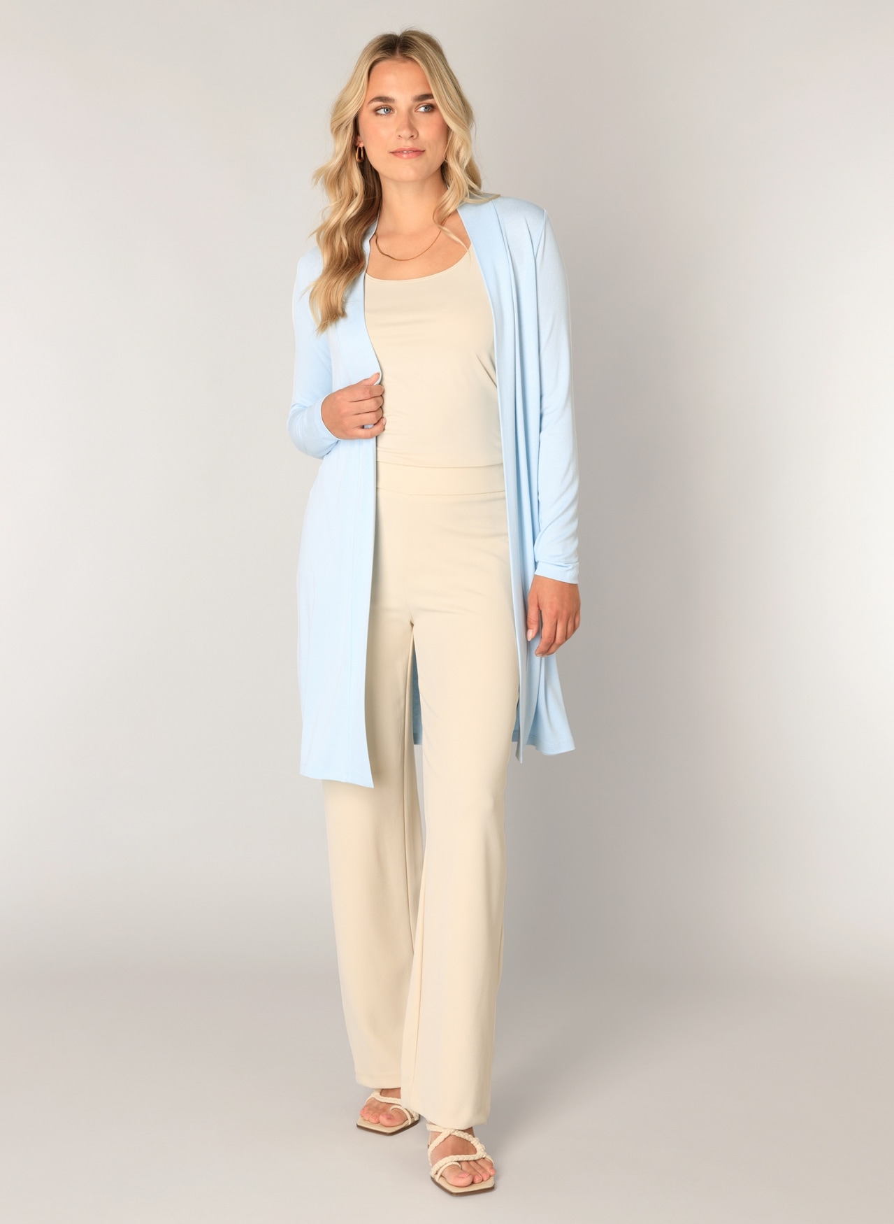 Base Level Cardigan long »Yayla long« ohne Verschluss