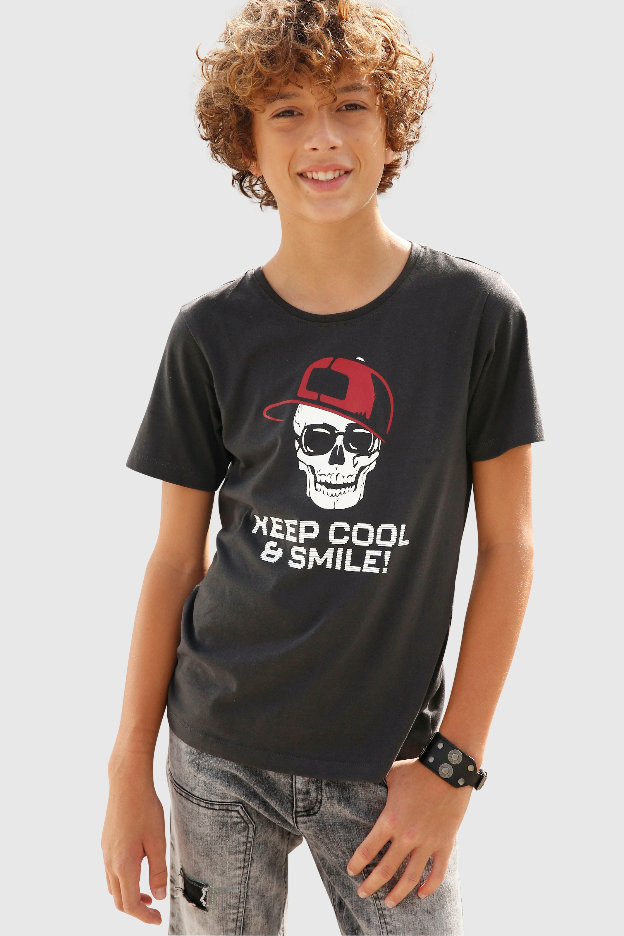 ohne KIDSWORLD T-Shirt COOL...«, versandkostenfrei Mindestbestellwert - »KEEP Modische Spruch shoppen