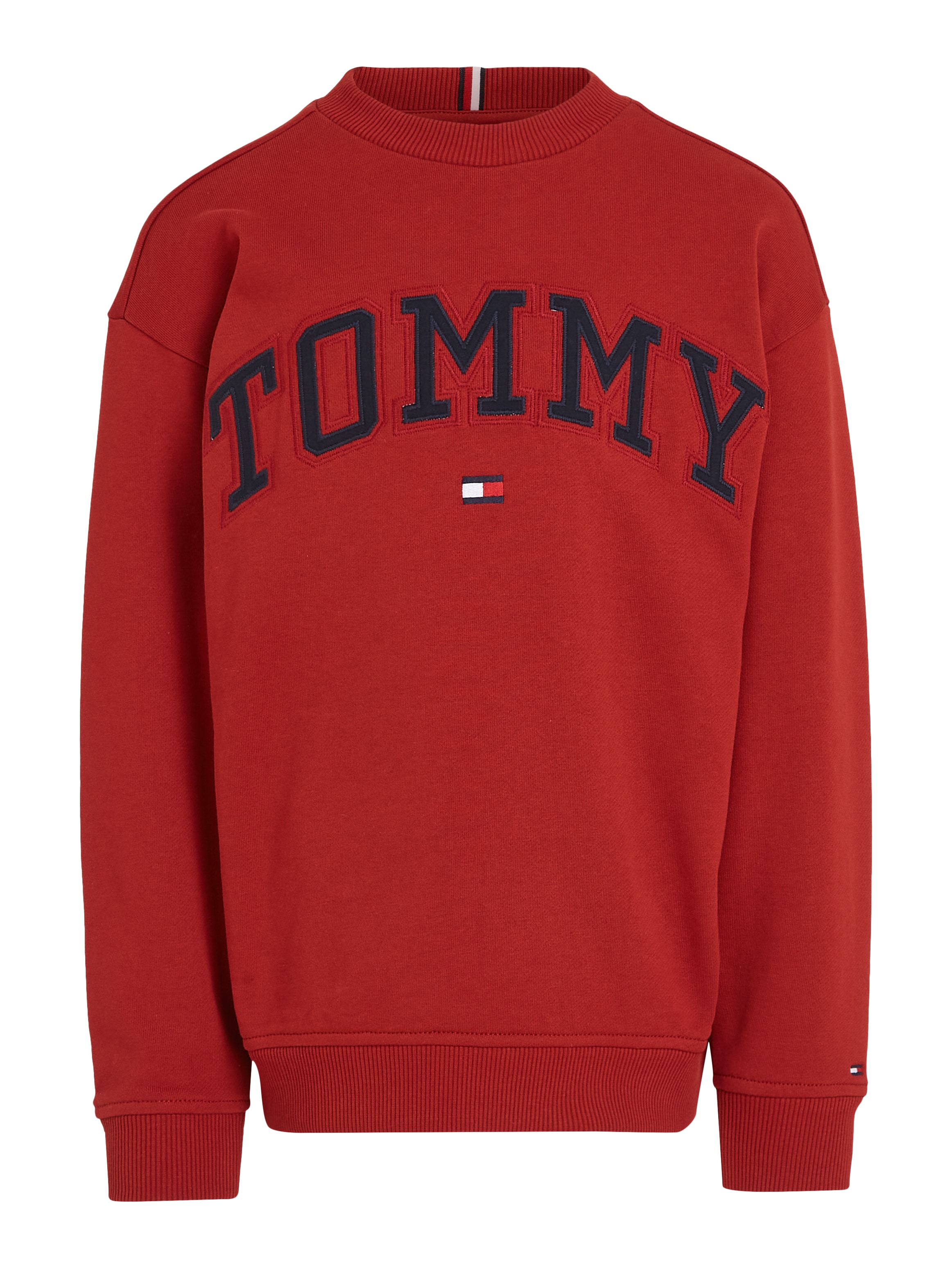 Tommy Hilfiger Sweatshirt »VARSITY EMBROIDERY SWEATSHIRT«, Kinder bis 16 Jahre mit Logoprägung
