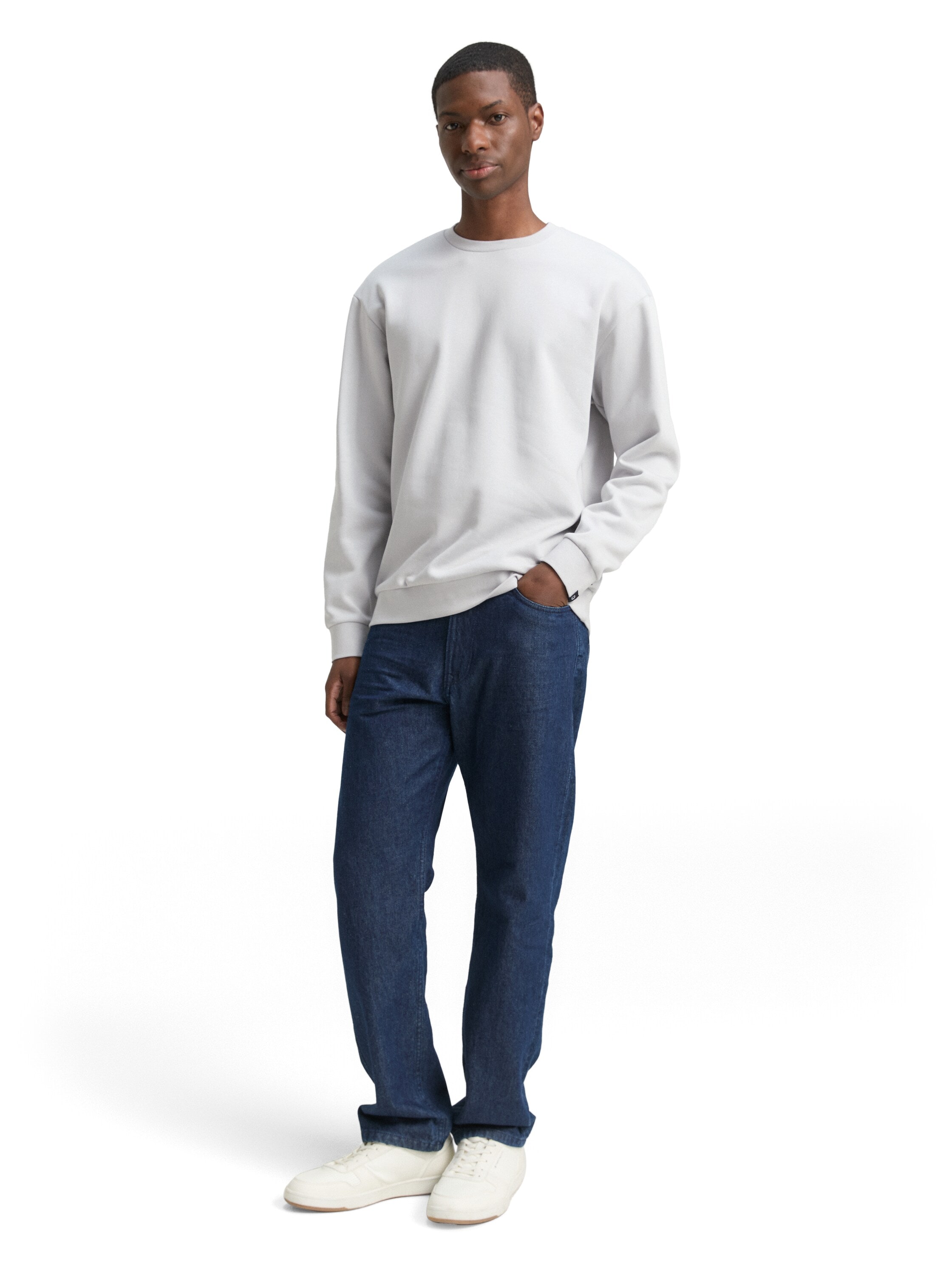 TOM TAILOR Denim Sweatshirt mit Logo Stickerei