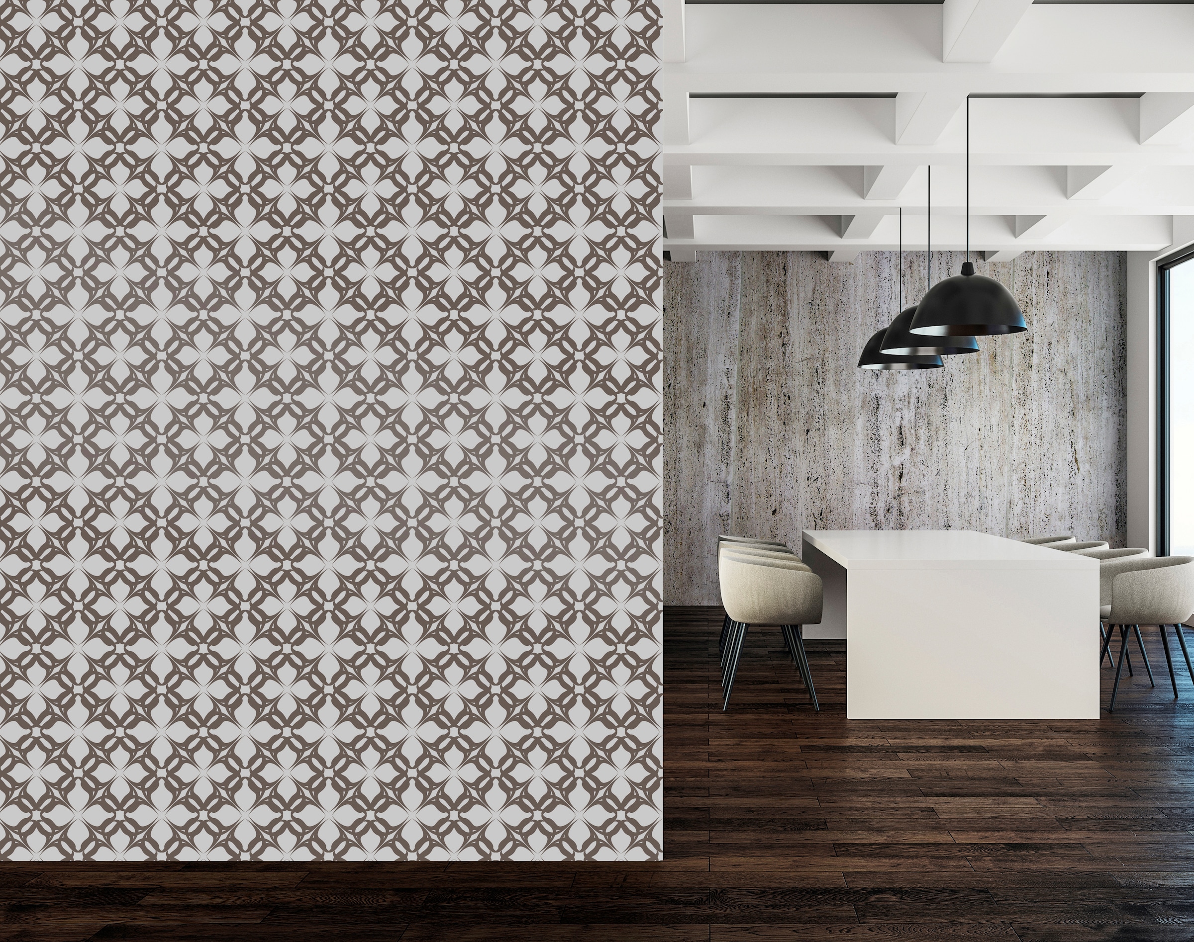 queence Vinyltapete »Nova« Farbverlauf | abstrakt | bedruckt | gemustert glatt 90x250cm, selbstklebend, kinderleichte Anbringung, , Sticker