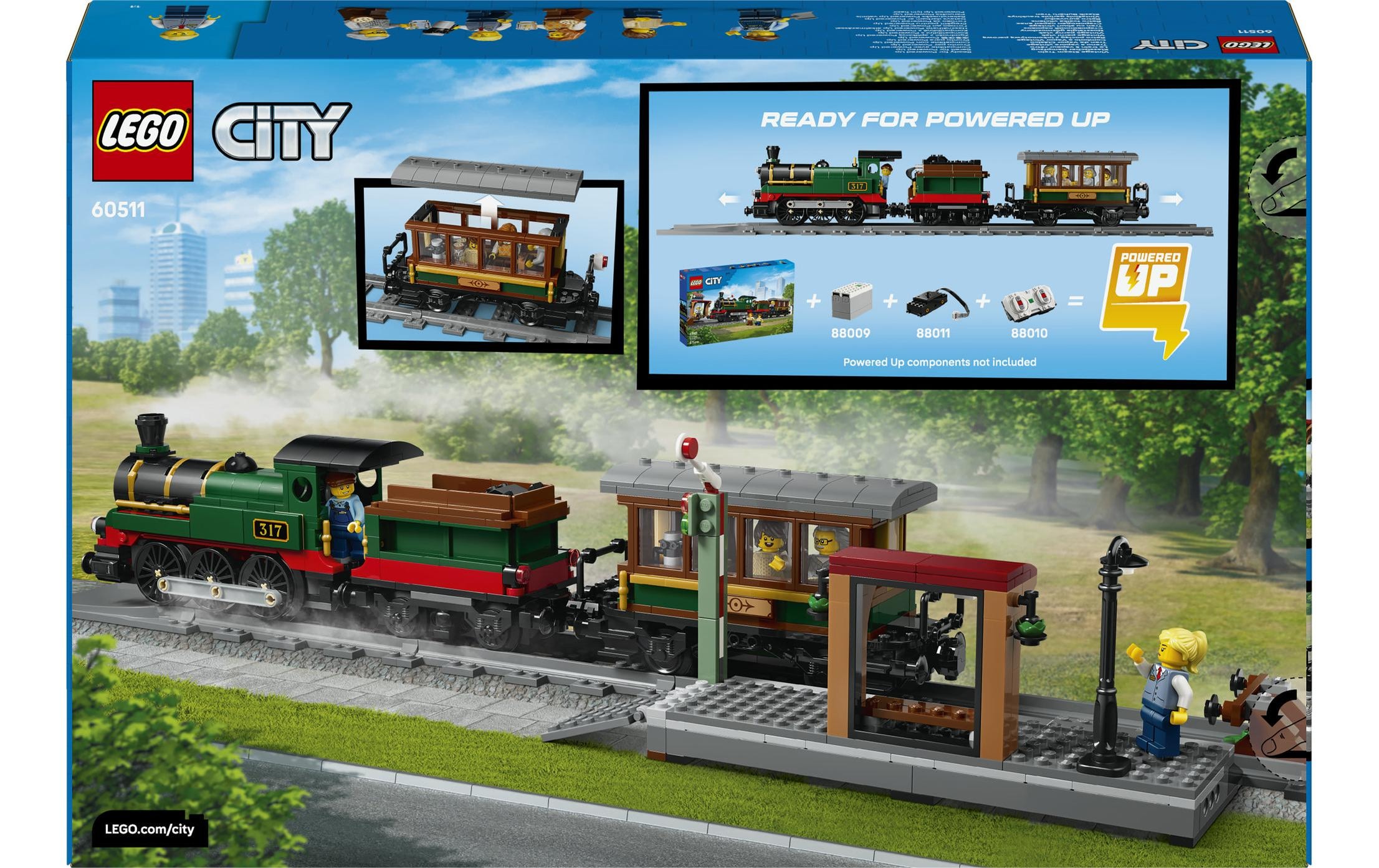 LEGO® Pions de construction »Klassischer Dampfzug (60511), LEGO City« fabriqué en Europe