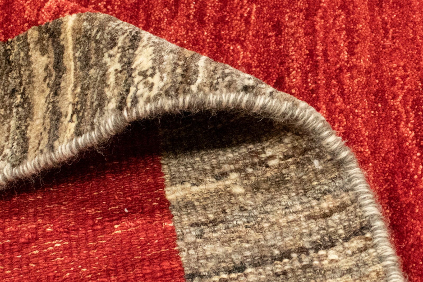 morgenland Wollteppich »Gabbeh rechteckig, Teppich handgeknüpft kaufen handgeknüpft rot«