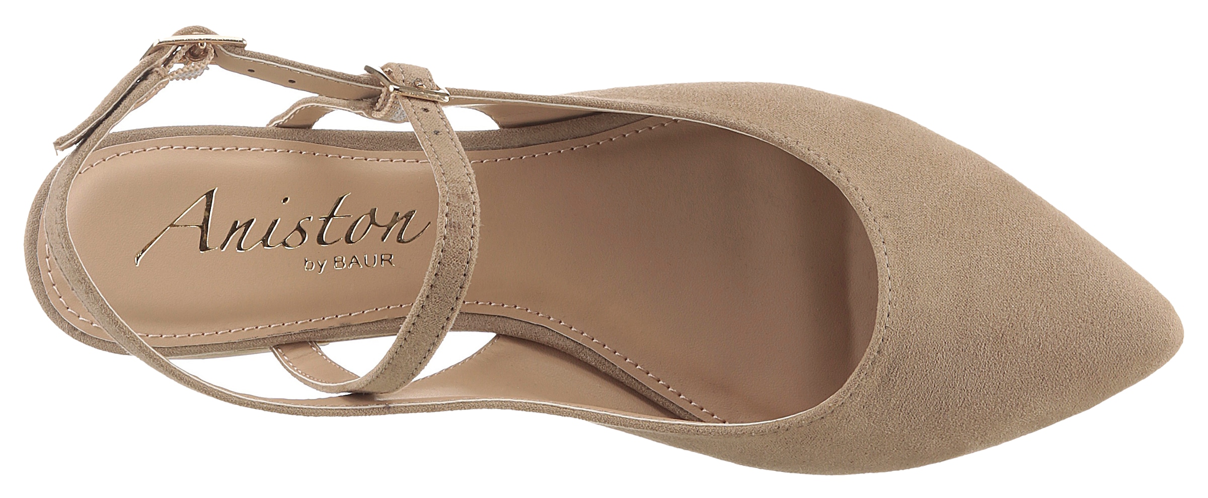 Aniston SHOES Slingpumps, Flat, Sommerschuh, Riemchensandale - neue KOLLEKTION, schmale Form