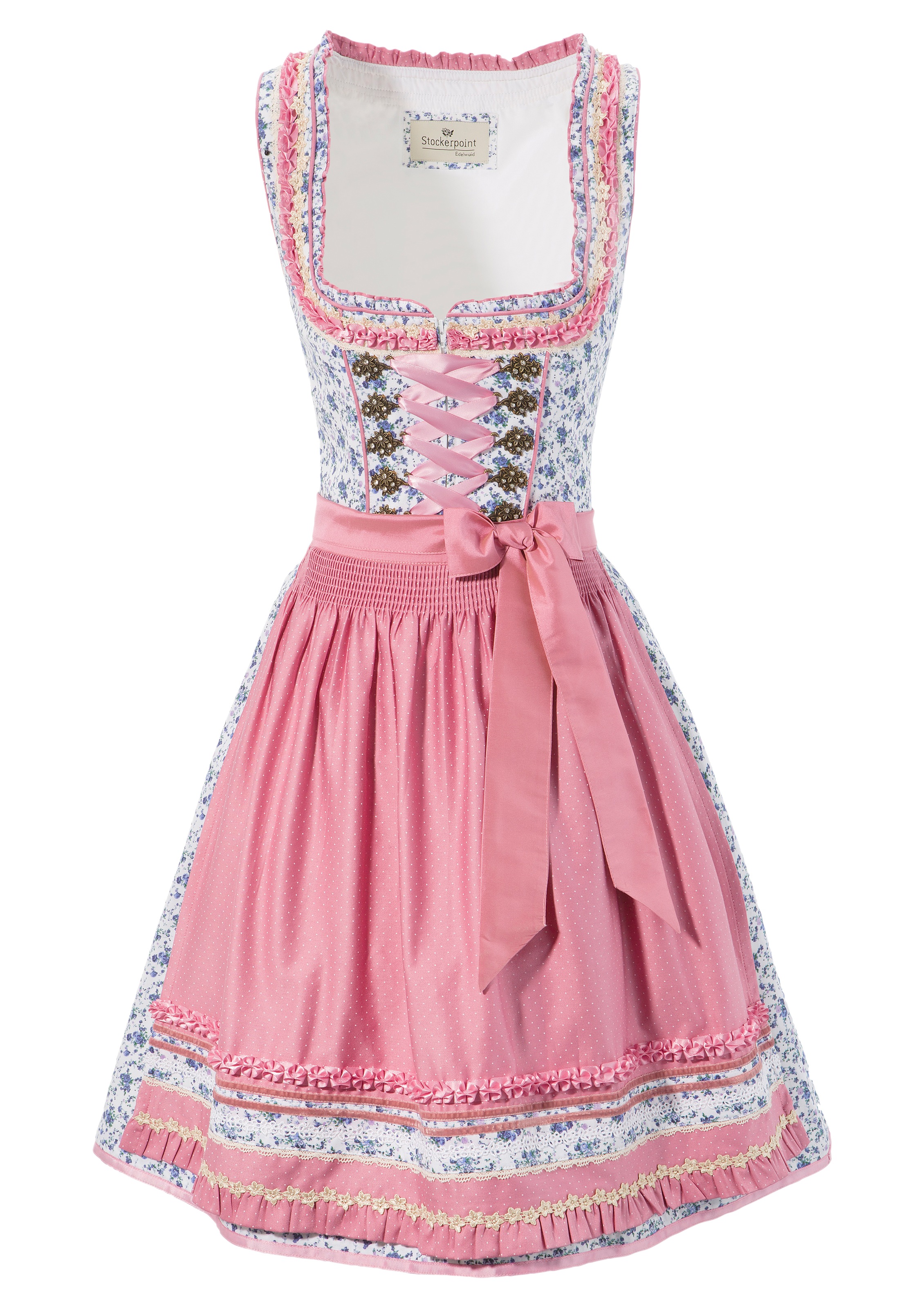 Image of Stockerpoint Dirndl, (2 tlg.), Damen, kurz mit Satinbandschnürung bei Ackermann Versand Schweiz