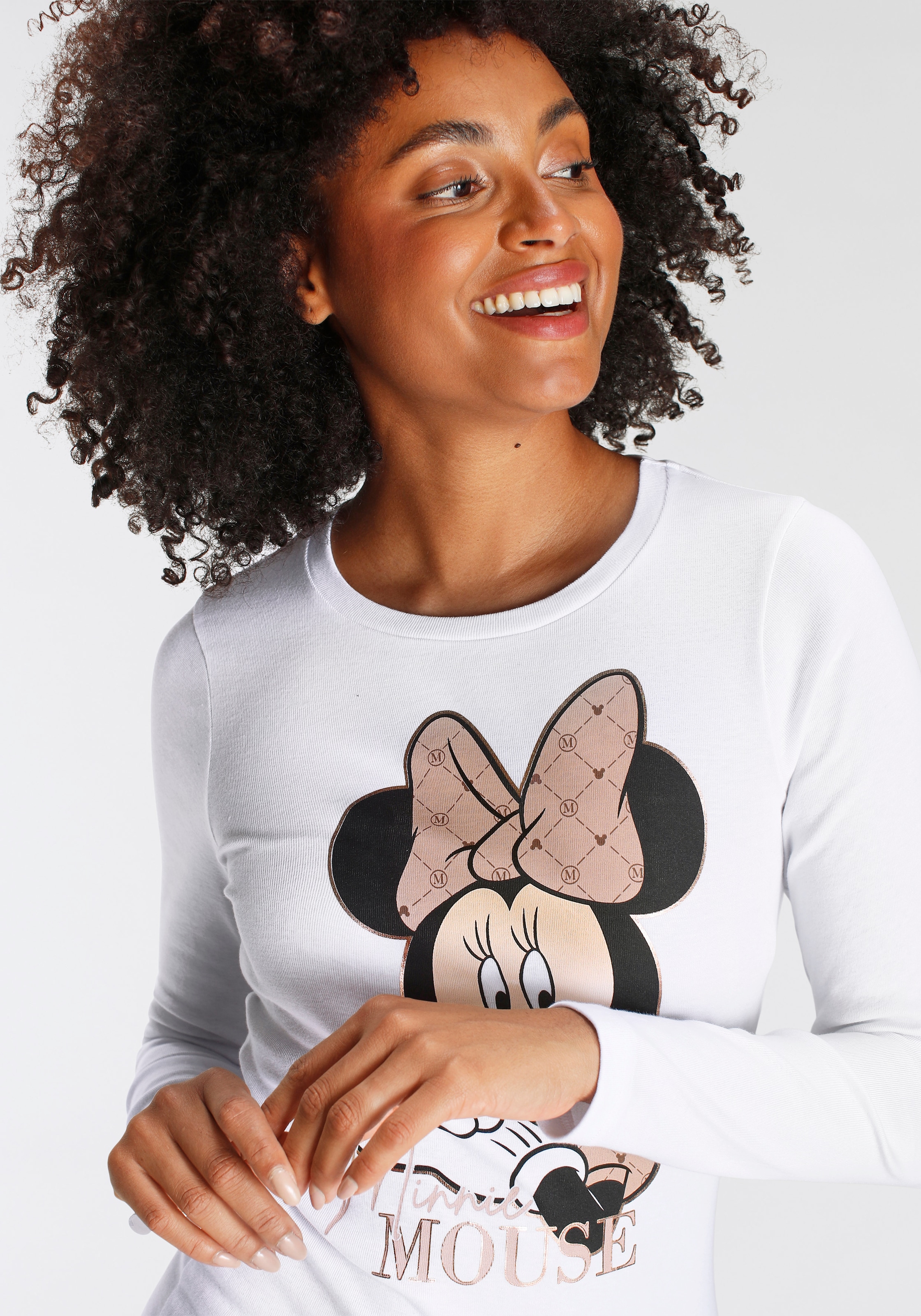 KangaROOS Langarmshirt, mit lizensiertem Mickey Mouse Druck