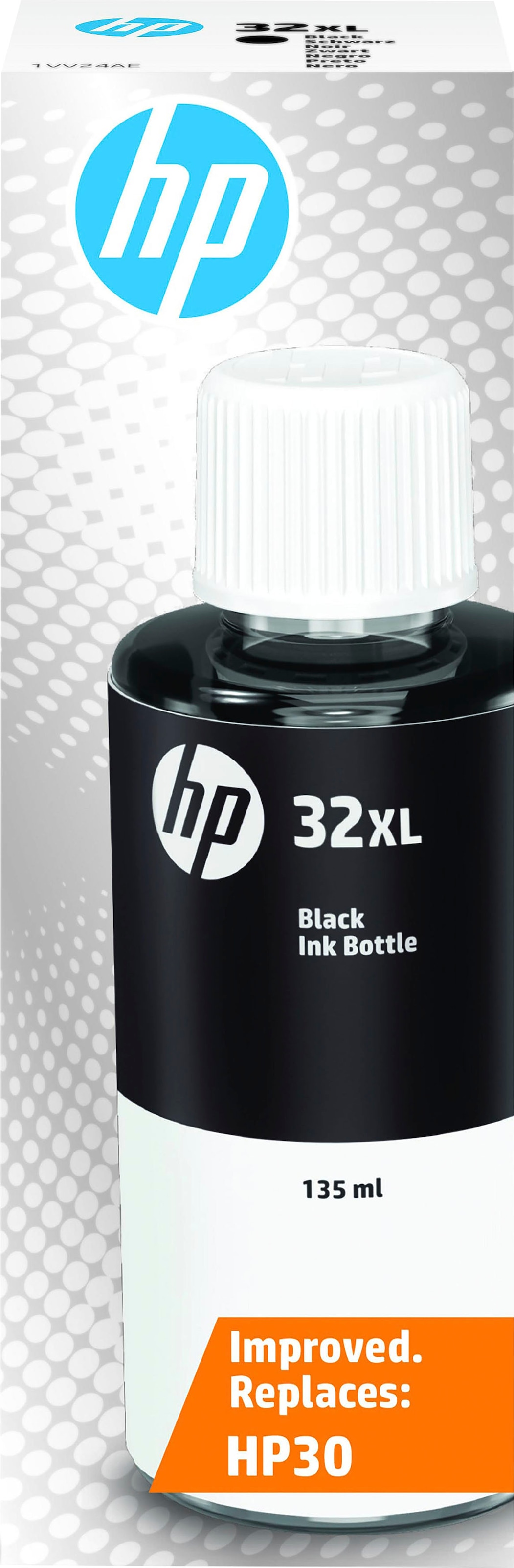 Nachfülltinte »32XL Schwarz Original Tintenflasche, 135 ml«, für HP, (1 St.)