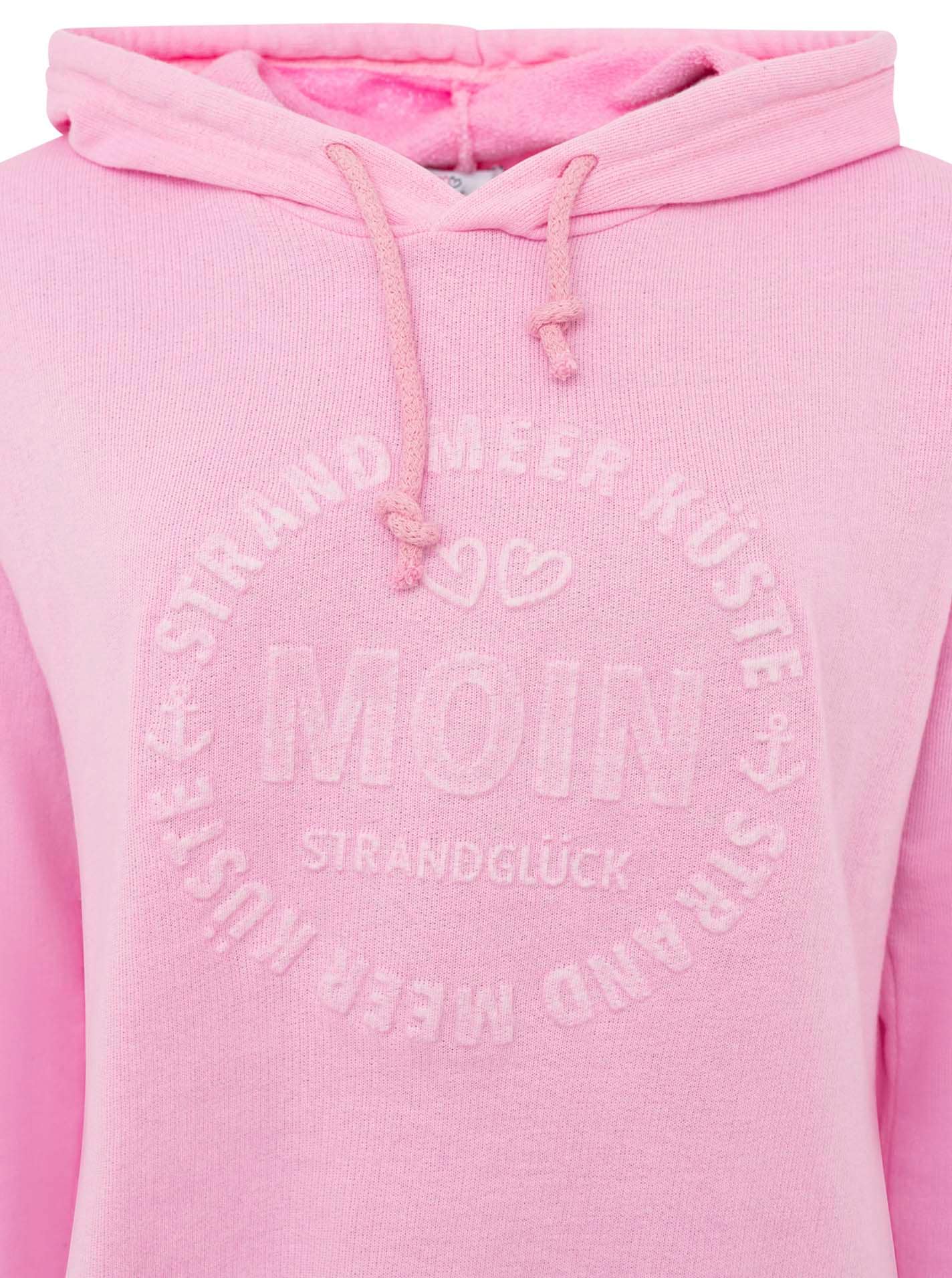 Zwillingsherz Hoodie »"Moin"«, Kapuze, Kordelzug, Langarm, maritimer Schriftzug
