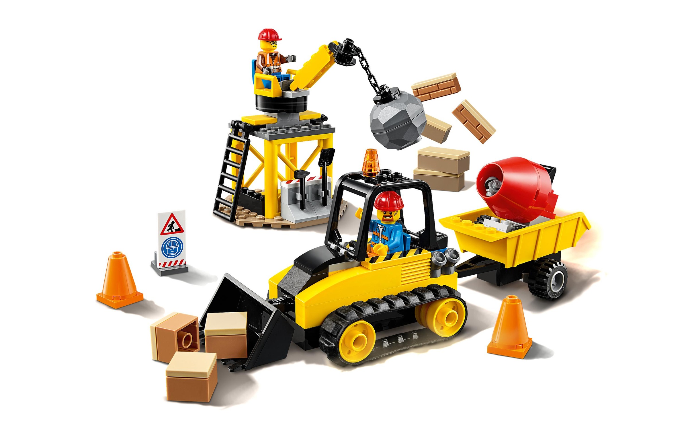 LEGO® Konstruktionsspielsteine »Bagger auf der Baustelle«