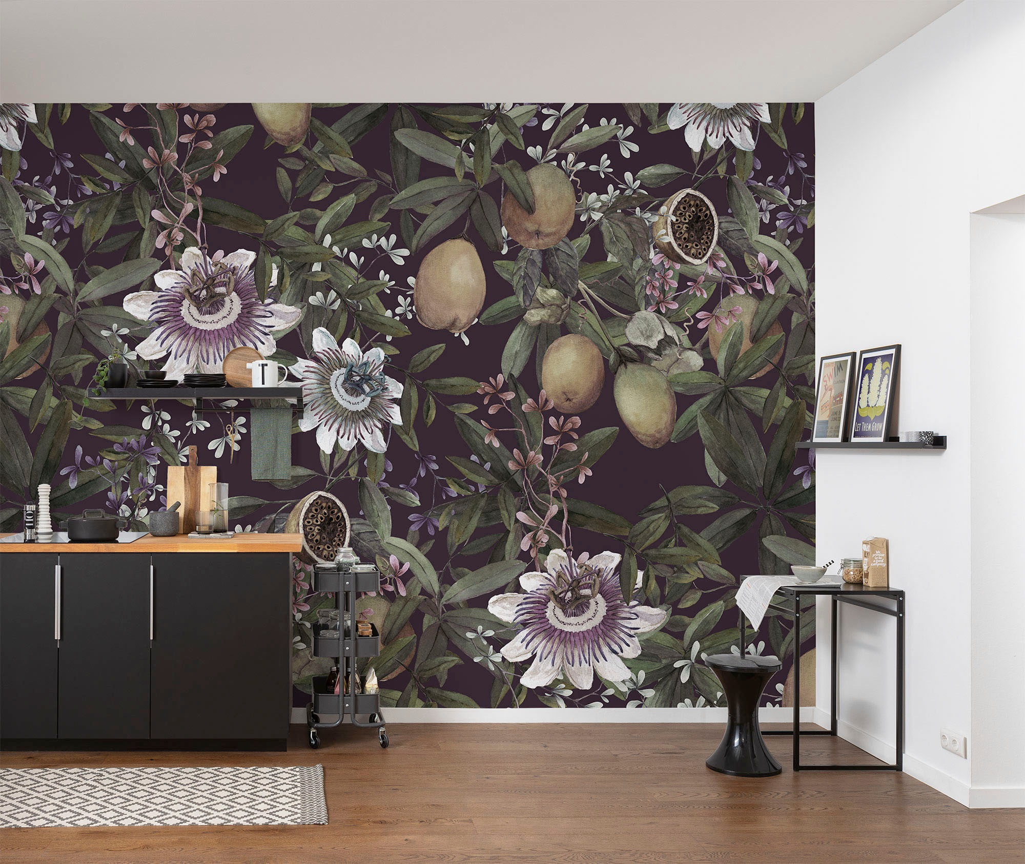 Image of Komar Fototapete "Digitaldruck Vlies - Mezzanotte - Grösse 300 x 250 cm" bedruckt glatt Wohnzimmer, Schlafzimmer