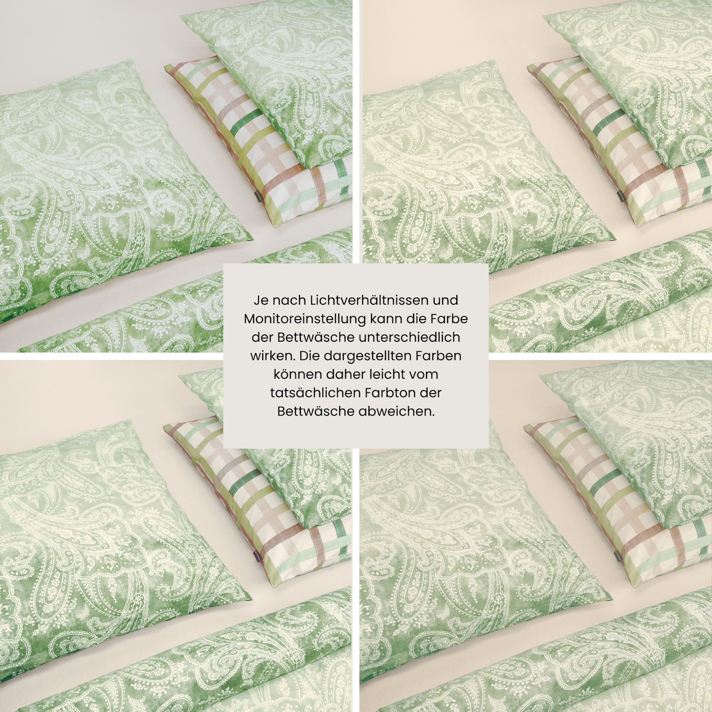 Schiesser Linge de lit »Claire aus weicher Baumwolle mit Paisleymuster in dezentem Farbverlauf« 2 cuis MADE IN GREEN by OEKO-TEX®