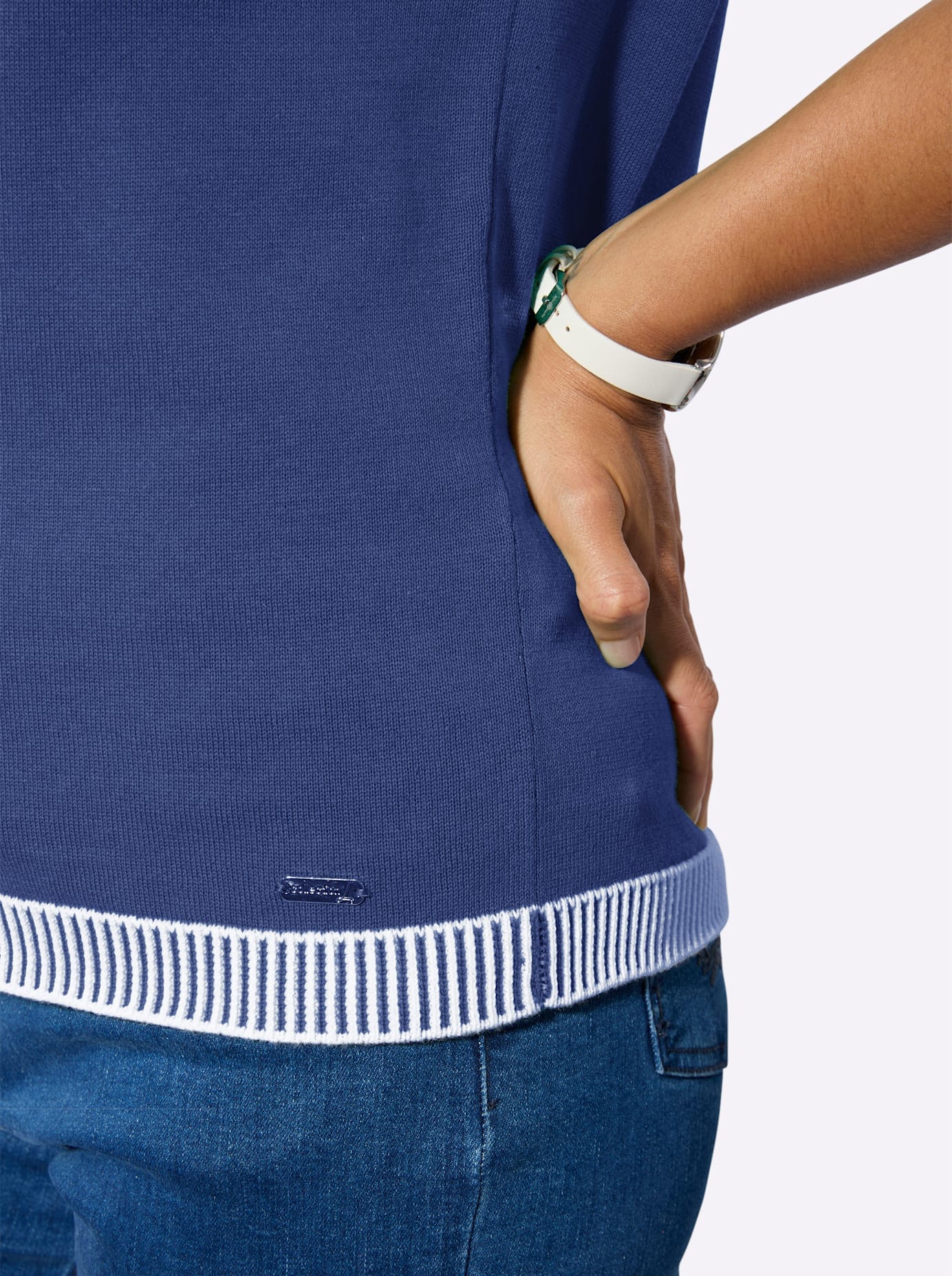 Casual Looks Pull à manches courtes »Kurzarm-Pullover«