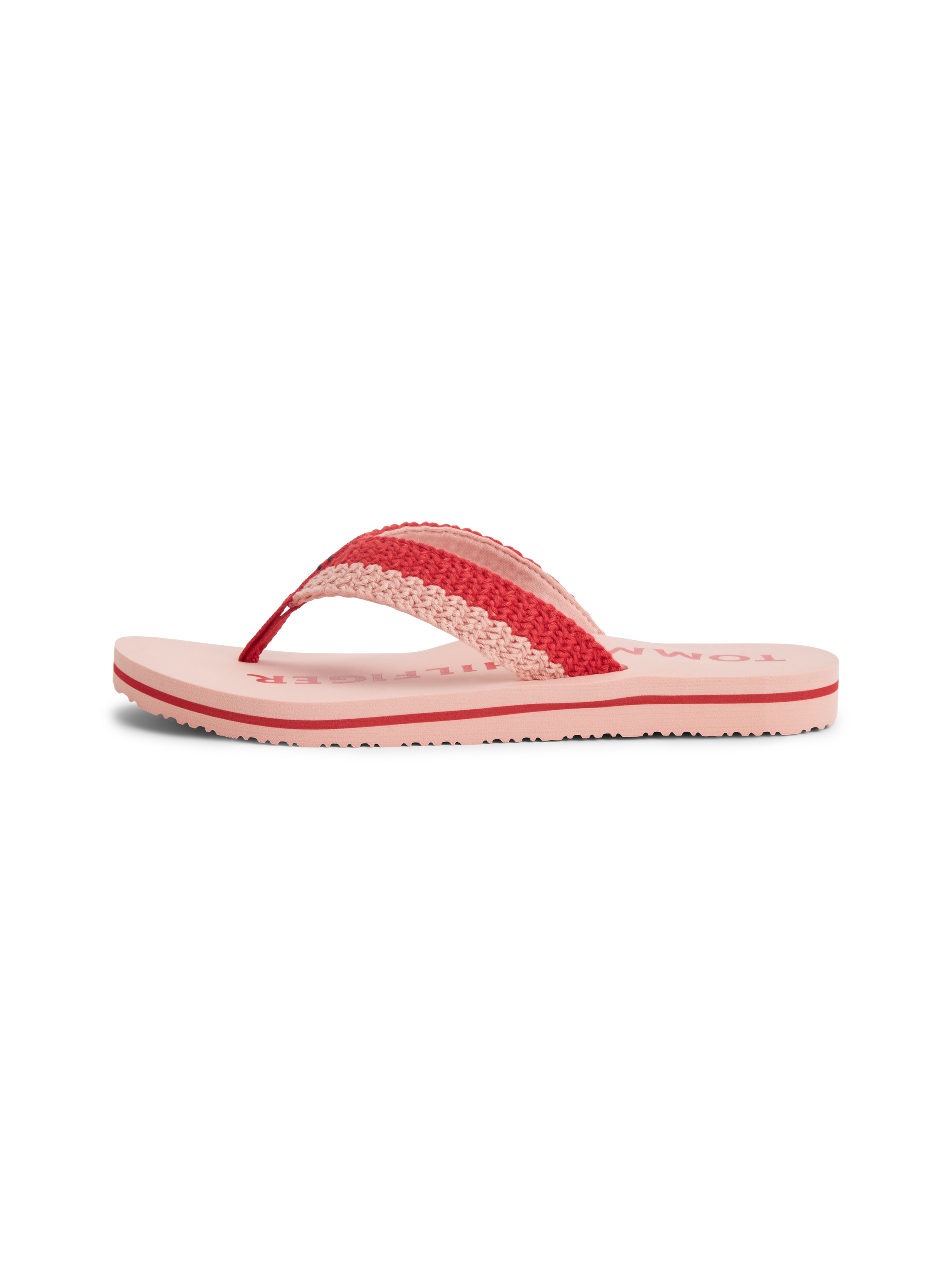 Tommy Hilfiger Séparateur d'orteils »TH CROCHET SUMMER SANDAL«  Dianette, chaussure de plage en crochet estival