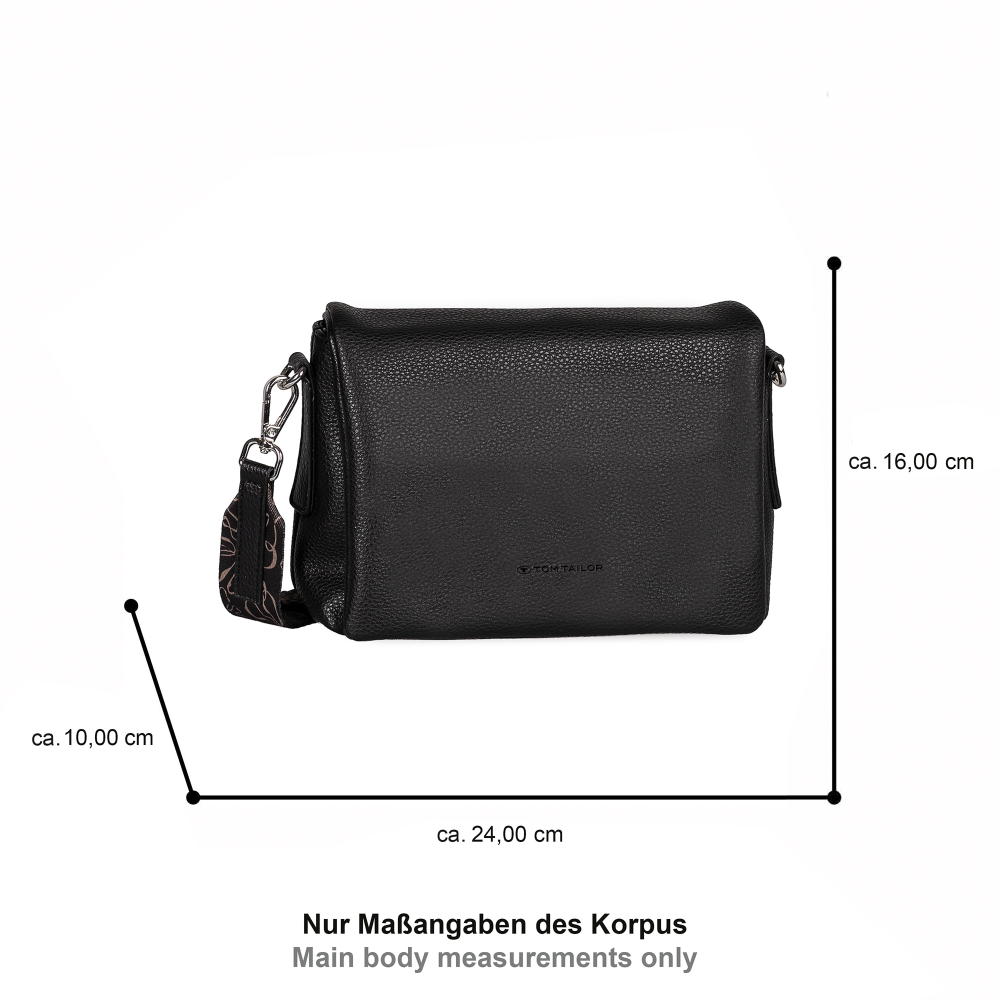 TOM TAILOR Sac à bandoulière »Orla« Sac à bandoulière pour femme, avec sangle parfaitement assortie