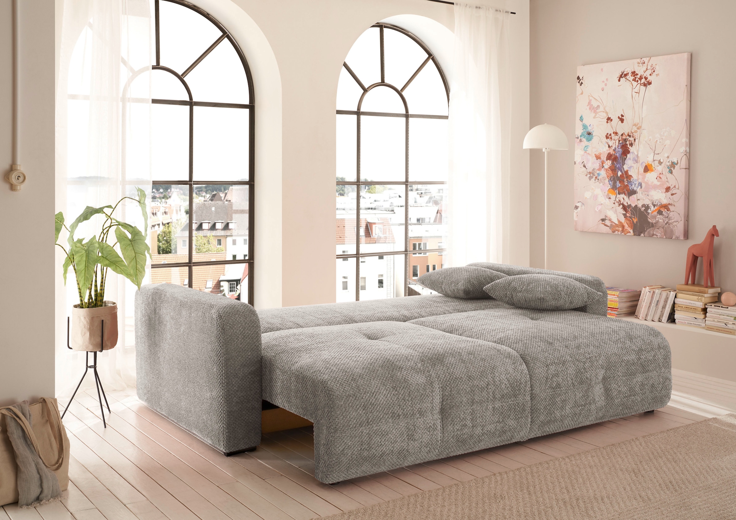 ED EXCITING DESIGN Schlafsofa »Bullet«, mit Bettkasten & 2 Zierkissen
