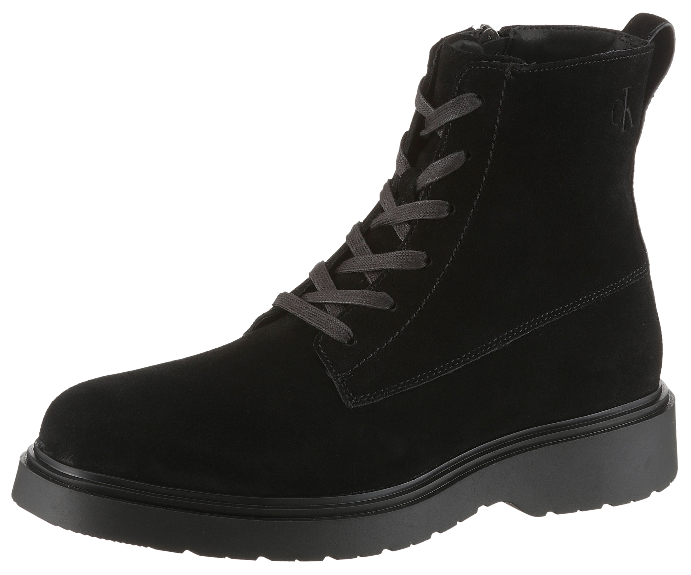 Image of Calvin Klein Jeans Schnürboots "COMBAT ESS LACE UP ZIP BOOT SU" Schnürstiefelette, Boots mit Anziehlasche
