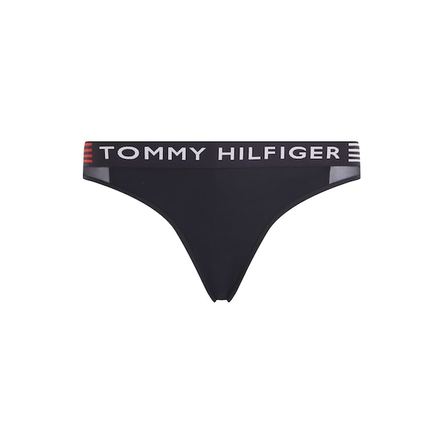 ♕ Tommy Hilfiger Underwear Slip »THONG«, mit Tommy Hilfiger Logo-Schriftzug  am Bund versandkostenfrei bestellen