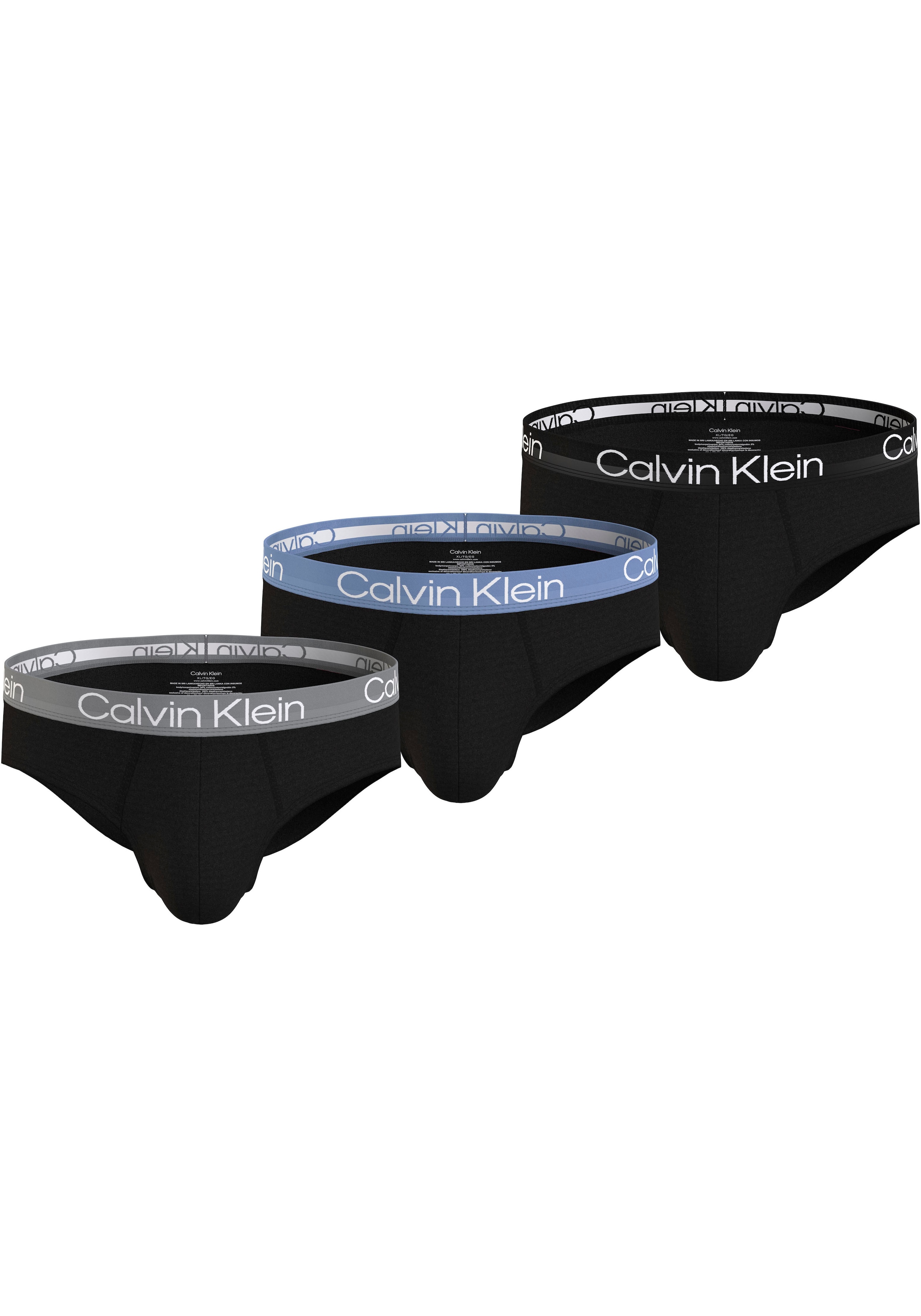 Calvin Klein Underwear Hipster, (Packung, 3 St.), mit Logo Webbund