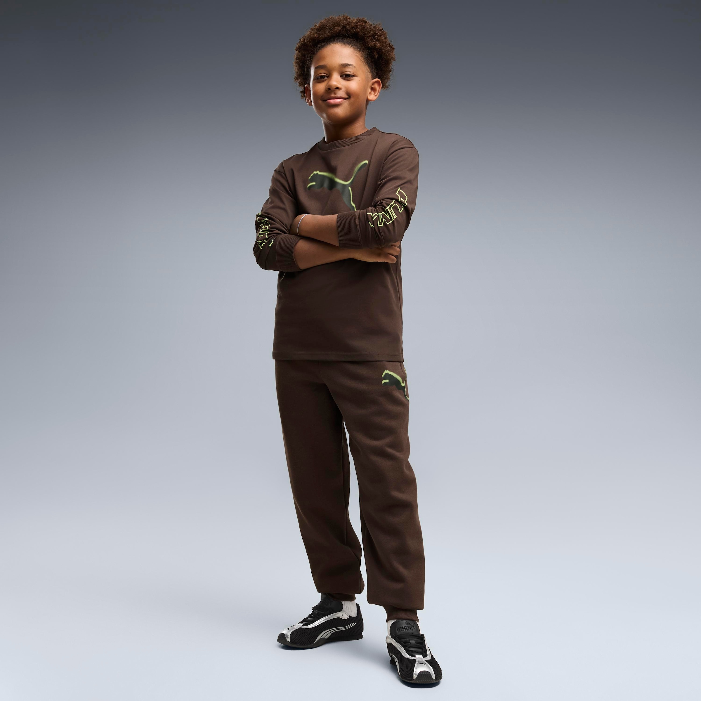 PUMA T-shirt à manches longues »STREET RELAXED LONGSLEEVE TEE B« pour adolescents, style sportif, col rond