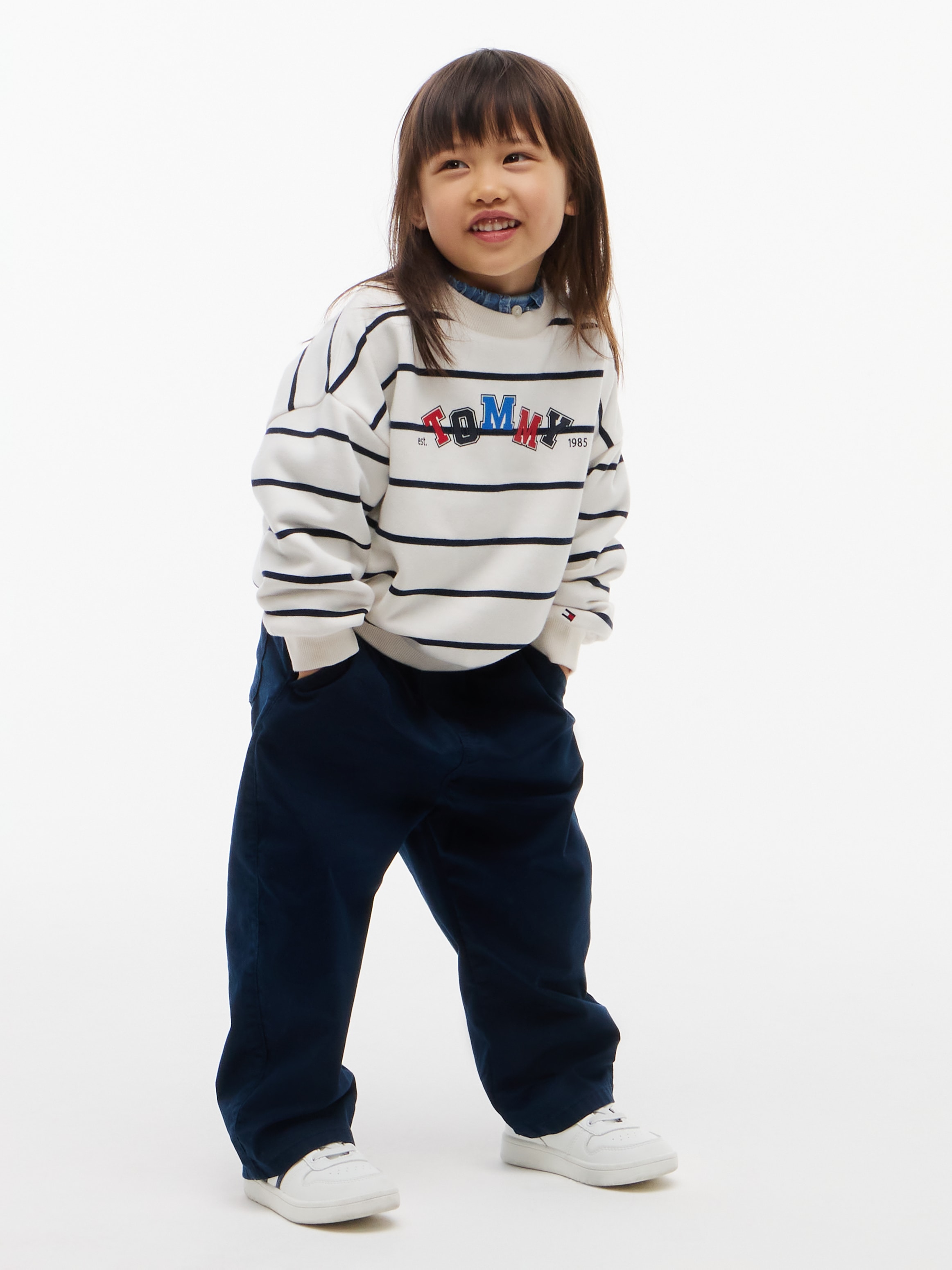 Tommy Hilfiger Sweatshirt , Rundhalsausschnitt, Regular Fit, für Babys und Kinder
