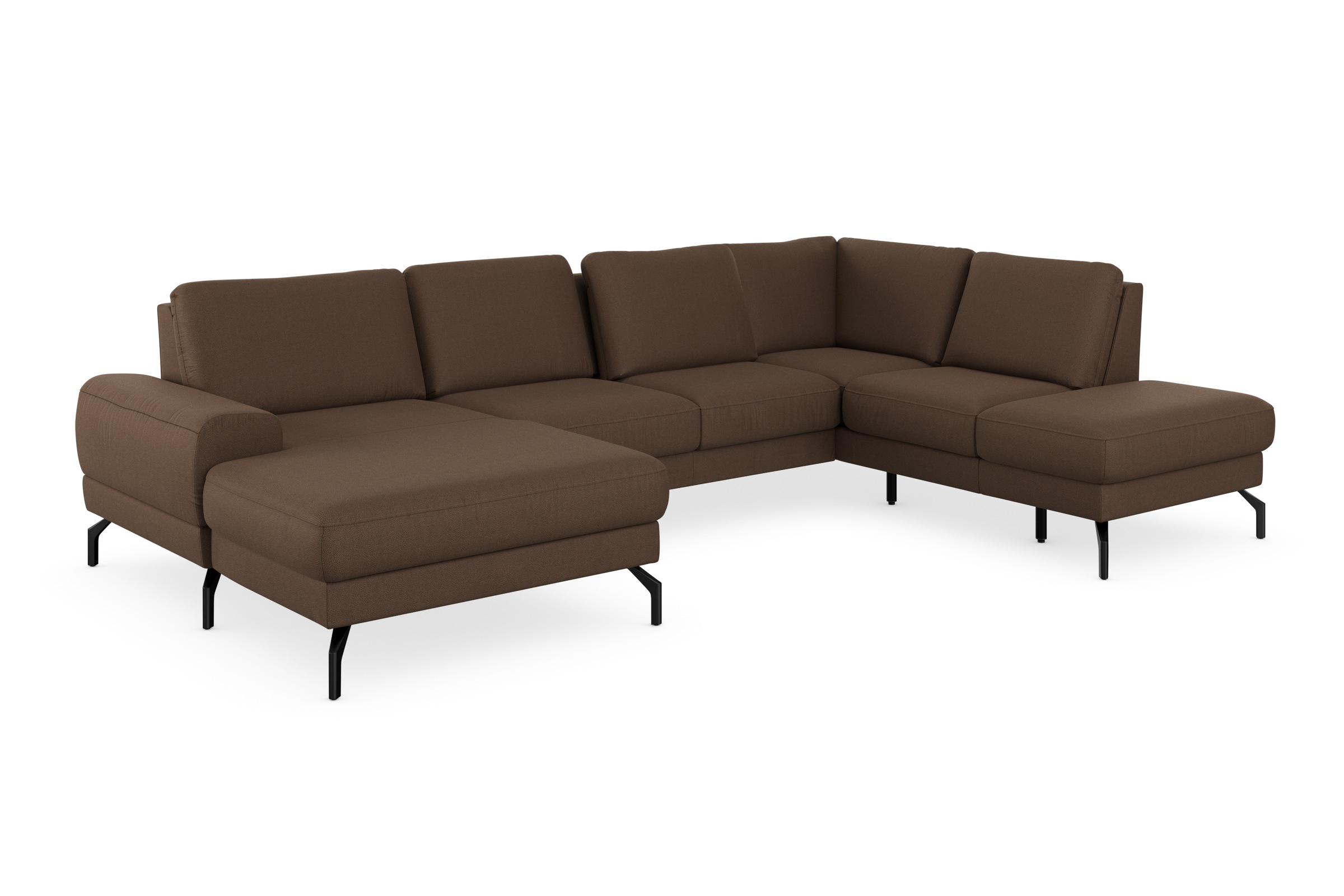 sit&more Wohnlandschaft »Cinturo U-Form«, inklusive Sitztiefenverstellung und Federkern, Sitzhöhe 48 cm