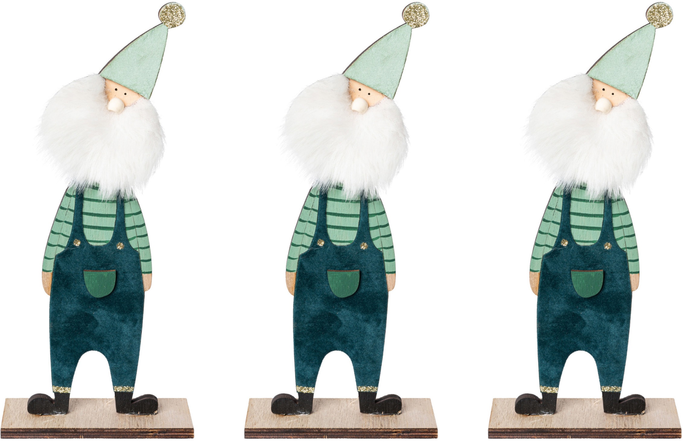 Image of Creativ deco Weihnachtsmann, (Set, 3 St.), mit Rauschebart bei Ackermann Versand Schweiz