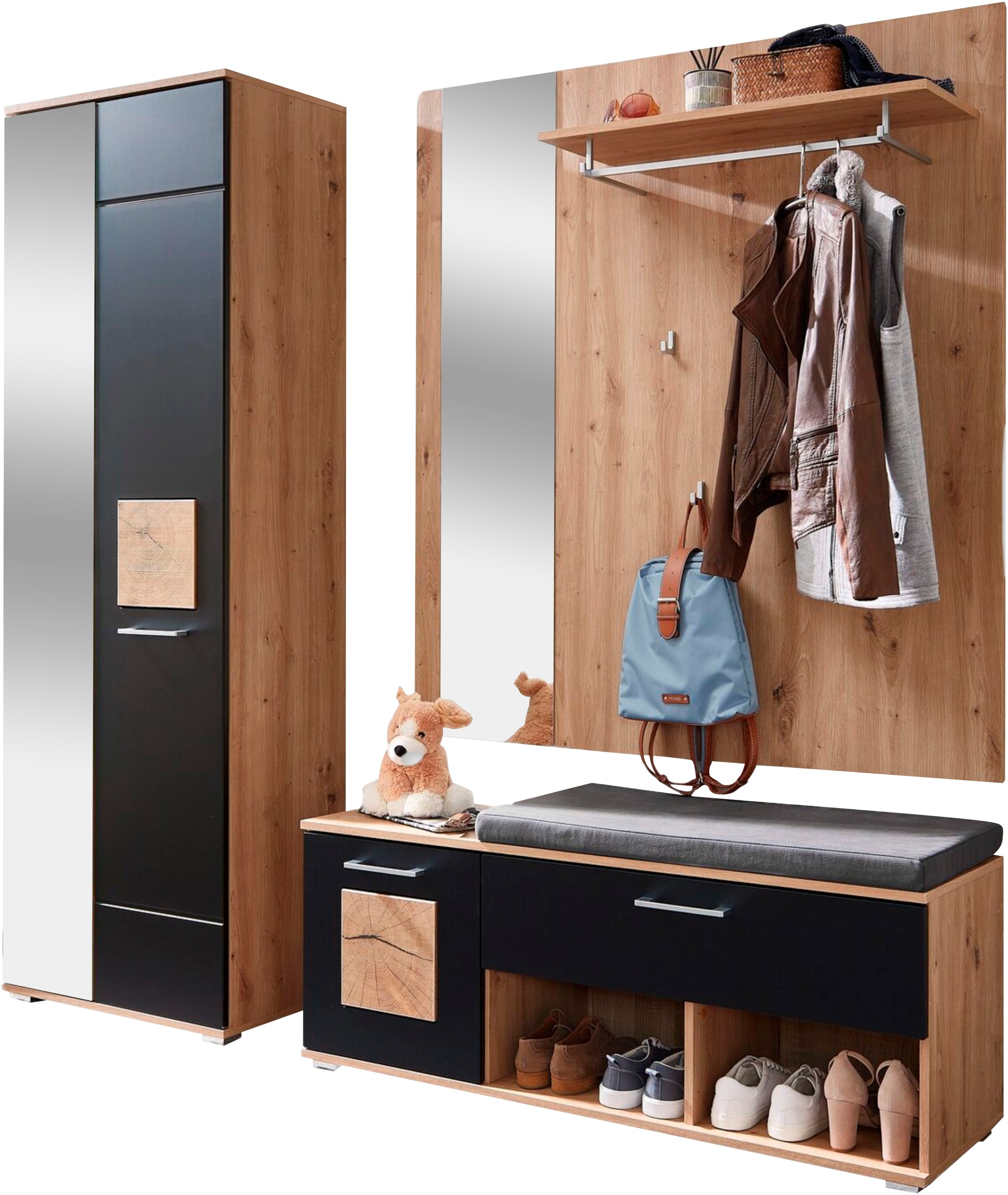 Innostyle Ensemble de vestiaires »Fun Garderoben Set, 206x195x38cm (B/H/T)« 1 cuis tlg.