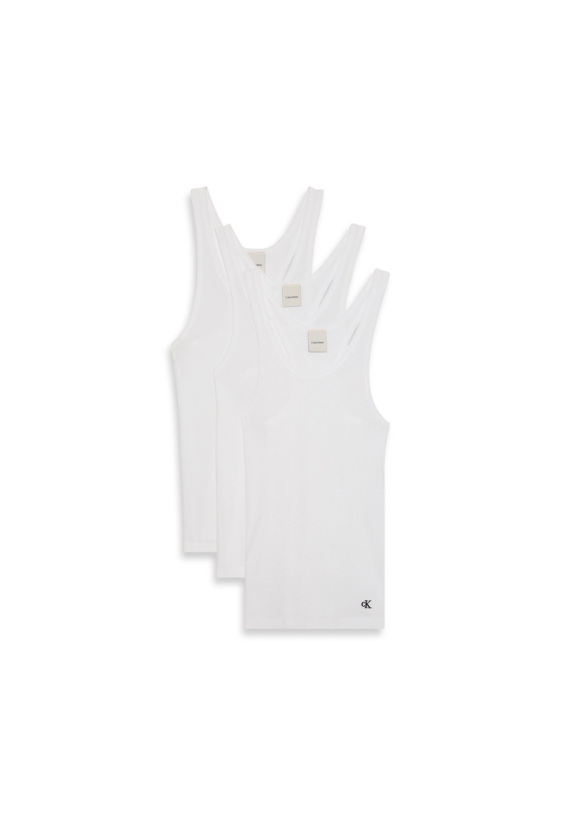 Calvin Klein Underwear Tanktop »SCOOP NECK COTTON TANK 3PK«, (Packung, 3 tlg., 3er-Pack), mit Logostickerei
