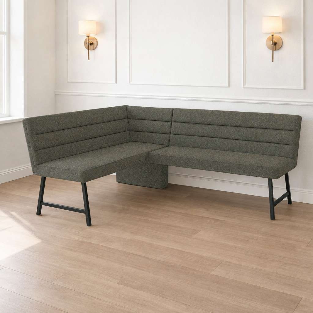 Image of GOODproduct Eckbank "Oregon Küchenbank, Polsterbank, Esszimmerbank, 177x140 cm" Moderne Bank und Farben, Sitzplatzanzahl: 4/5, Frei in Raum stellbar