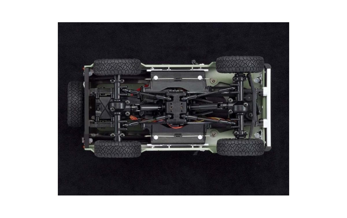 RC-Monstertruck »Kyosho Mini-Z Land-Rover Defender 90 Grün ARTR«, Lackiert