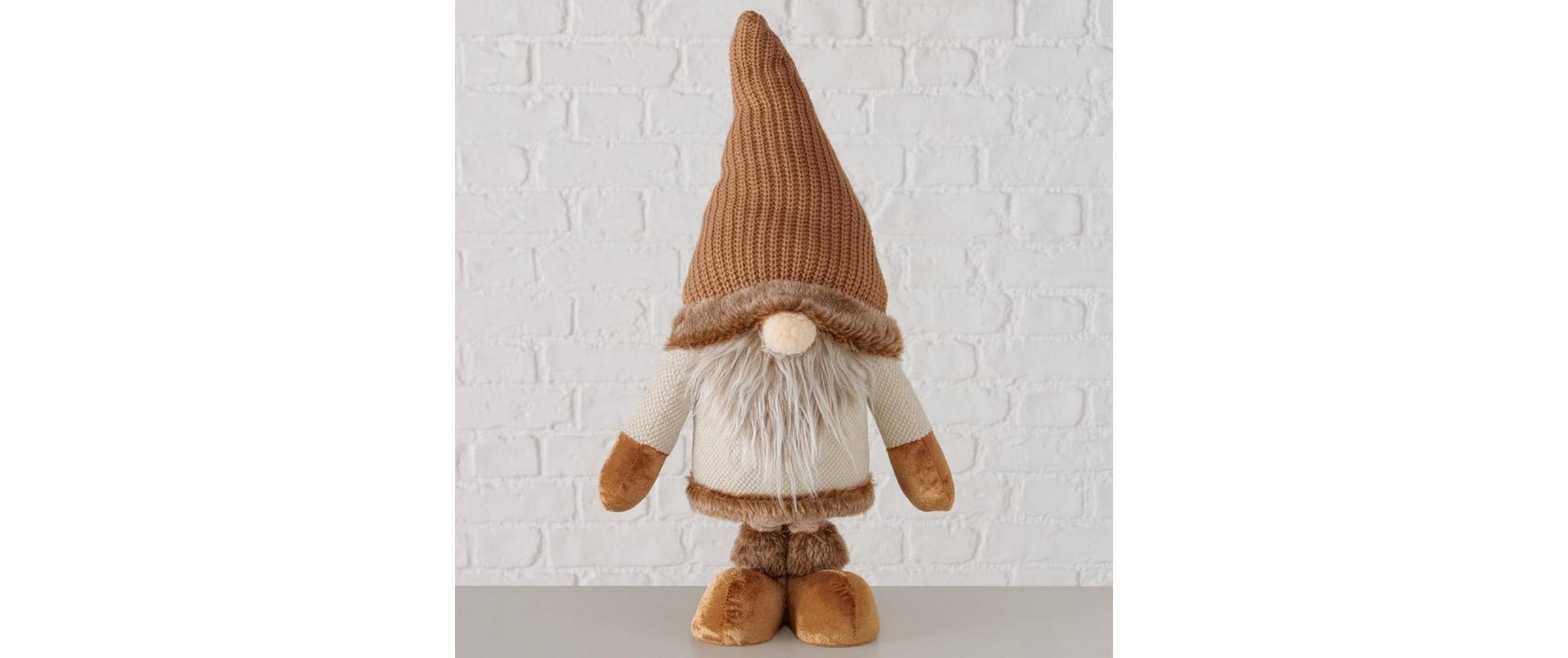 BOLTZE Wichtel »Dekofigur Clayton Beige/Braun«