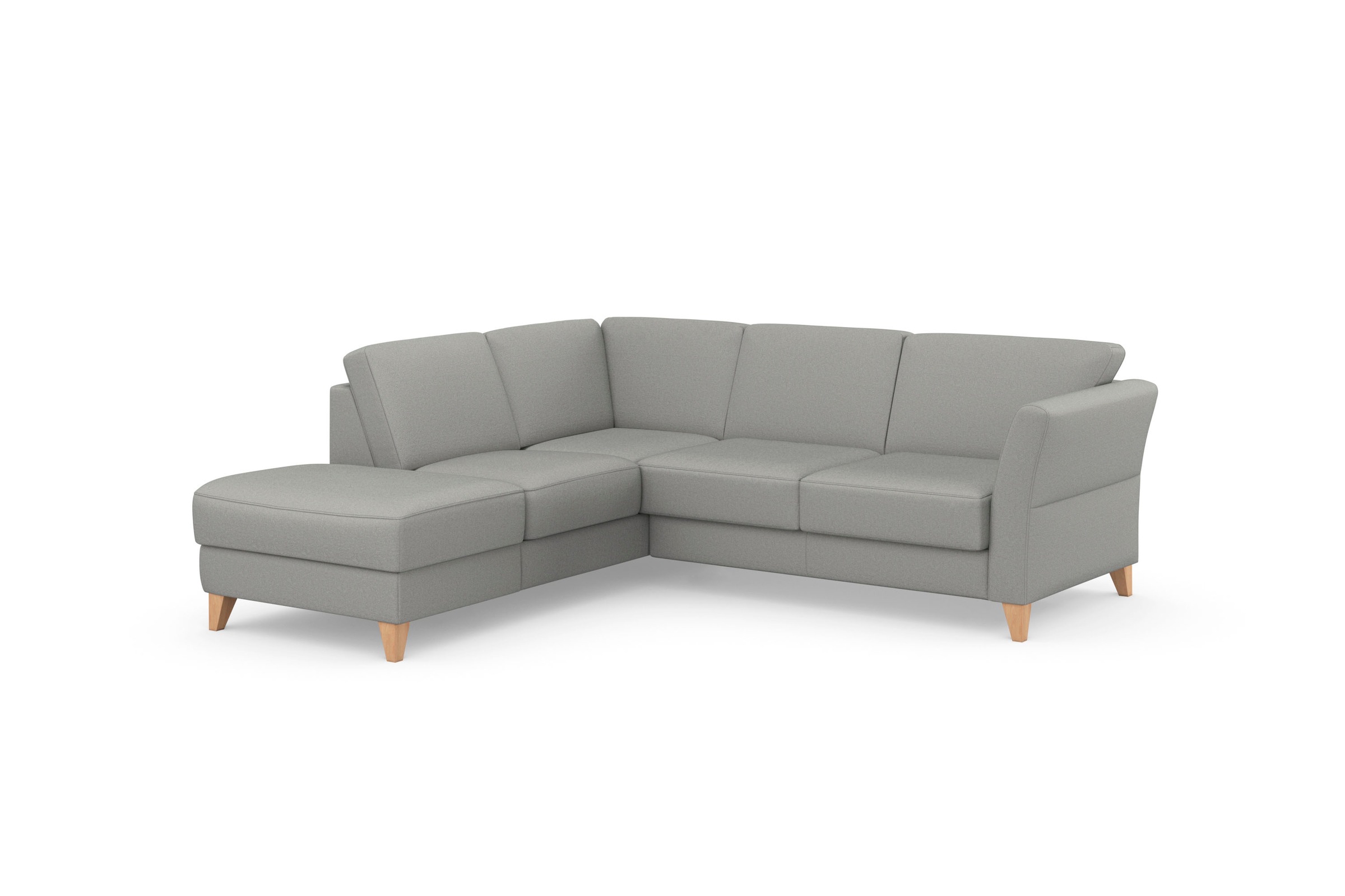 sit&more Ecksofa »Visby L-Form«, Wahlweise mit Bettfunktion und Stauraum, frei im Raum stellbar