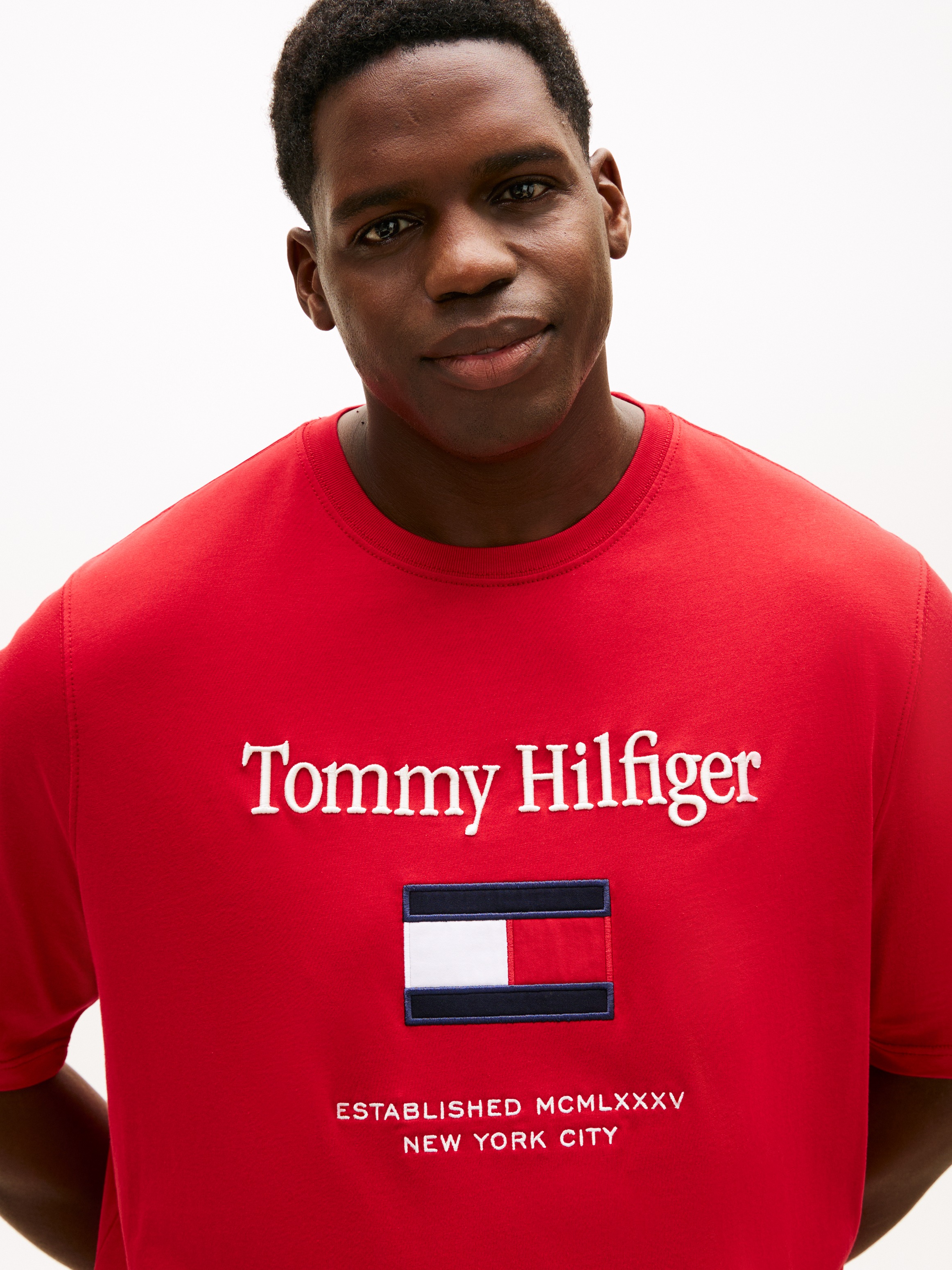 Tommy Hilfiger Big & Tall T-shirt »BT-TOMMY EMBRO FLAG« Grosse Grössen