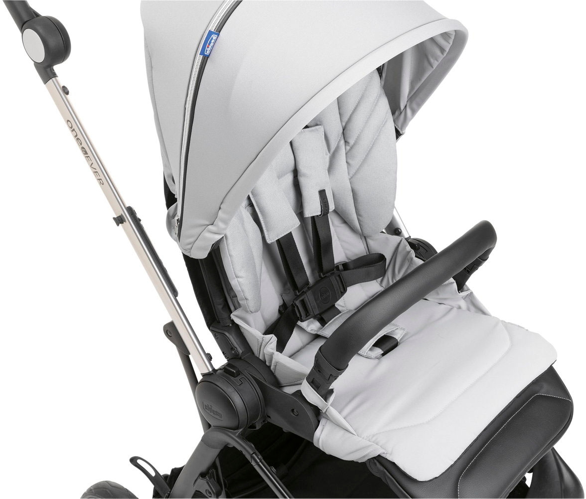 Chicco Kombi-Kinderwagen »Kinderwagen One4ever, silverleaf«, mit zwei Sitzen