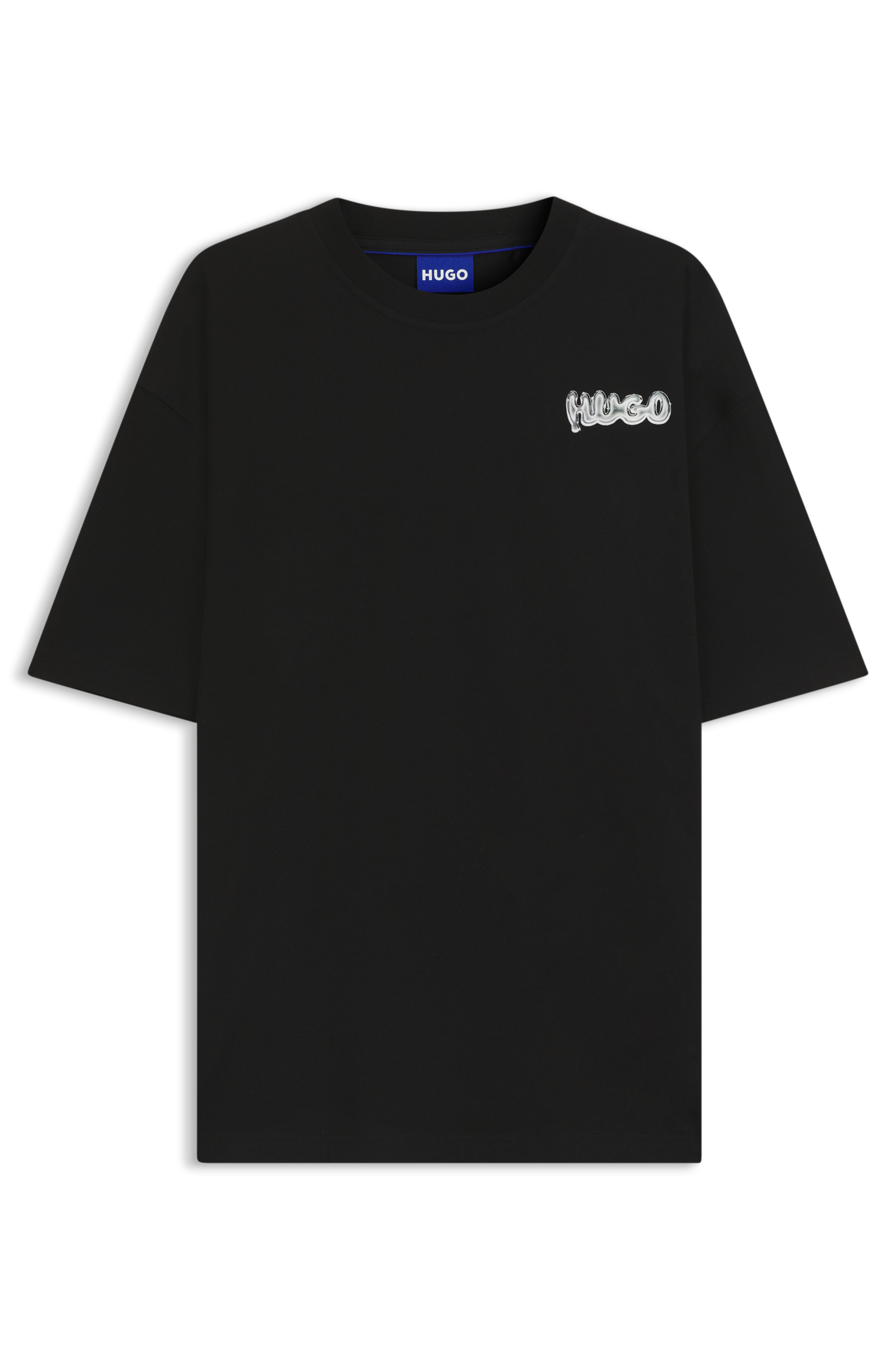 HUGO Blue T-Shirt »Nyrotee«, Rundhalsausschnitt, loose fit, Logoprint