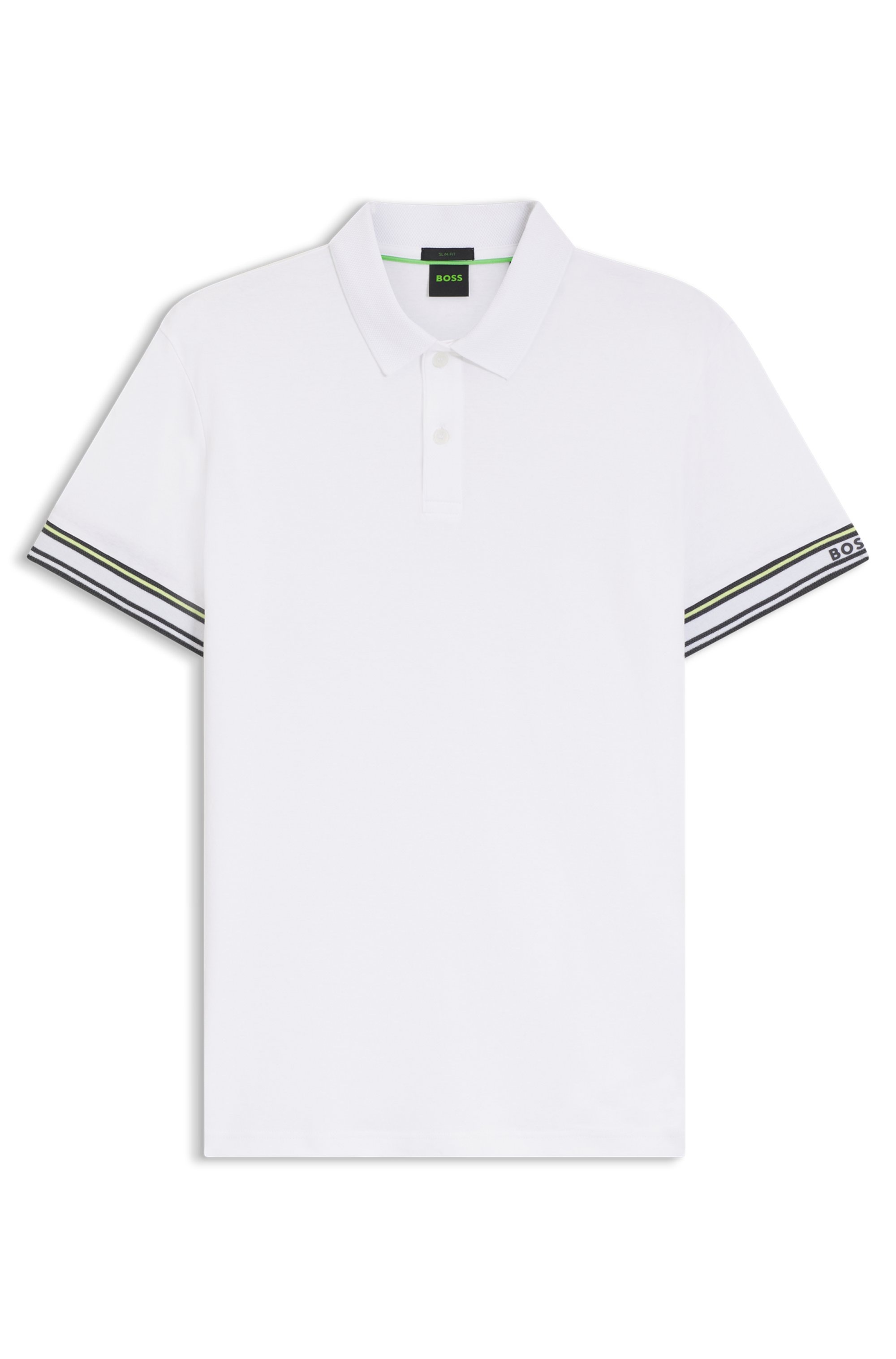 BOSS GREEN Polo »Polo Zone« mit Piqué-Streifen und einem Logo am Ärmel