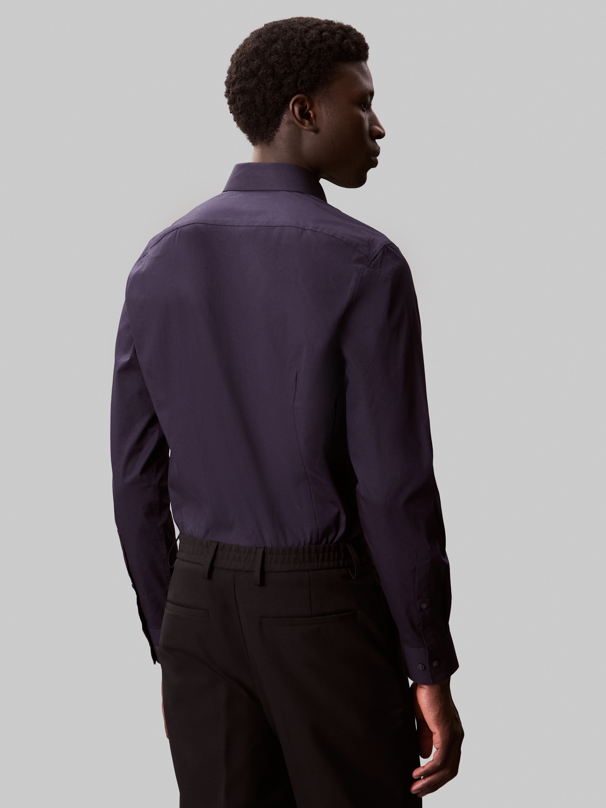 Calvin Klein Businesshemd »SLIM ESNTL POPLIN NOS STR SLD«, Mit Monogramm-Stickerei