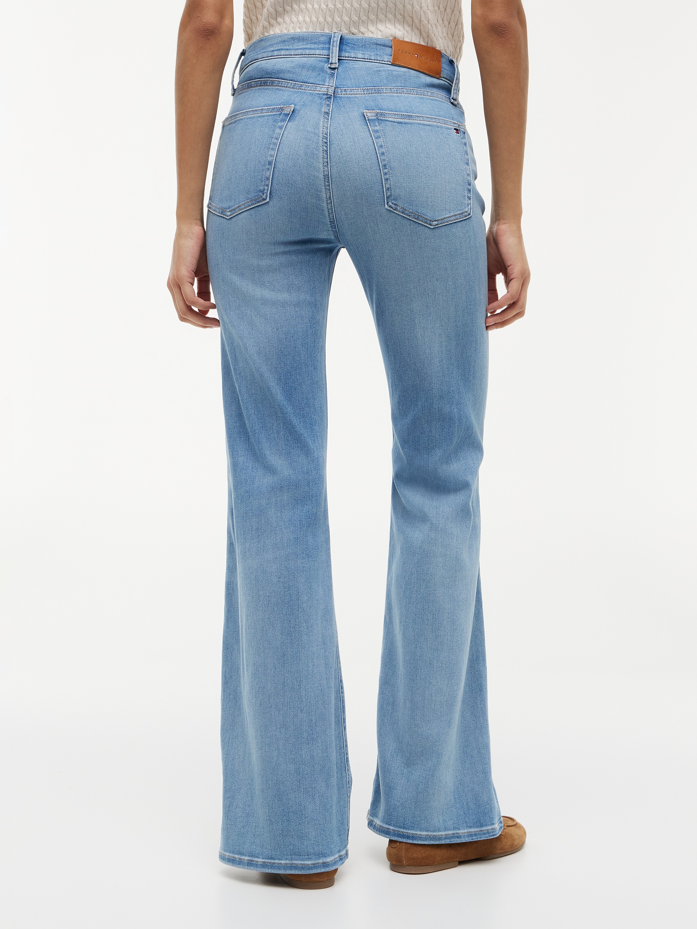 Tommy Hilfiger Bootcut-Jeans »FLARE KATY RW« Baumwollmischung, Stretch, in ausgestellter Form