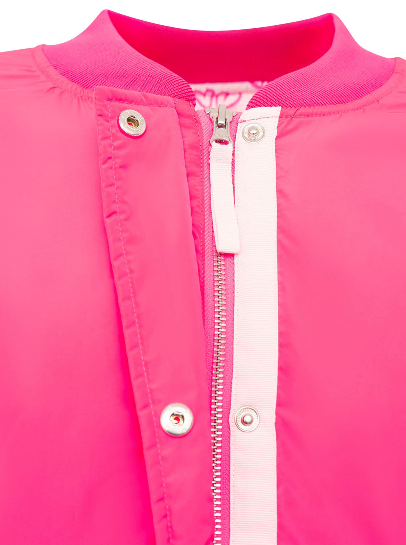 Zwillingsherz Bomberjacke »"Happy"« ohne Kapuze Oversize-überschnittene Schulter, Patten-Taschen