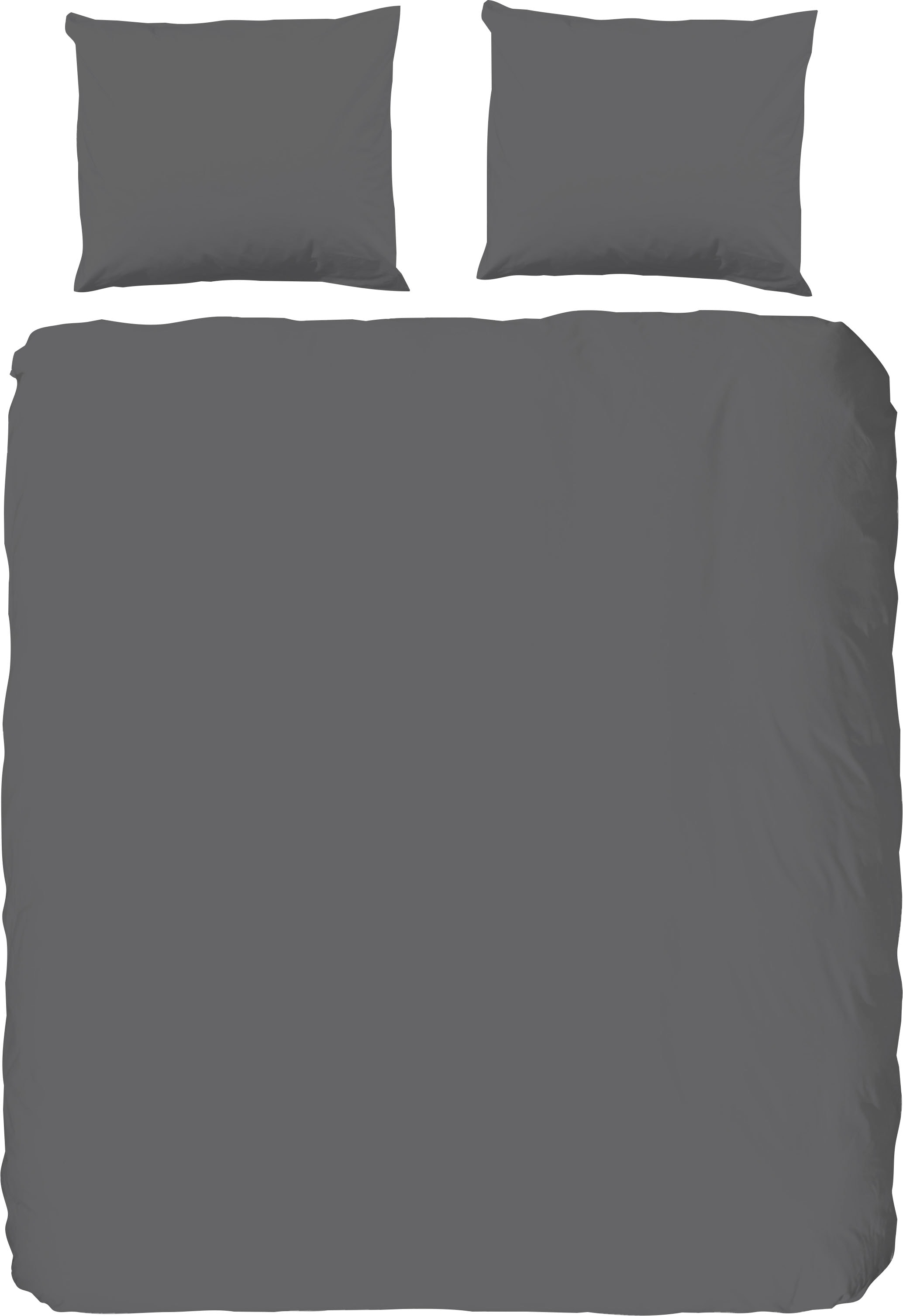 hip Bettwäsche »Hip Uni«, 100% Baumwolle, Mako-Satin, 135x200, Unifarben Weiss, Reissverschluss